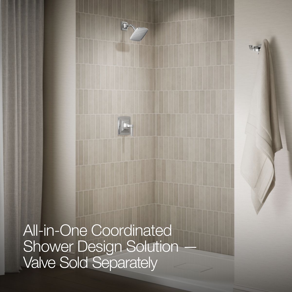 Up to 2 walls & multiple product categories visible, 2-point perspective