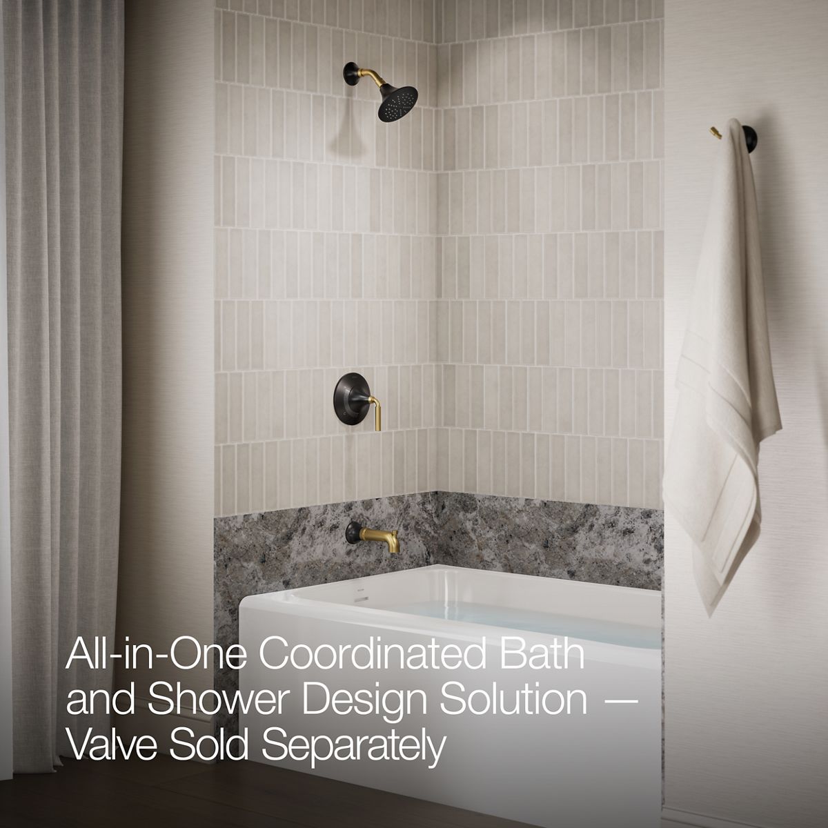 Up to 2 walls & multiple product categories visible, 2-point perspective