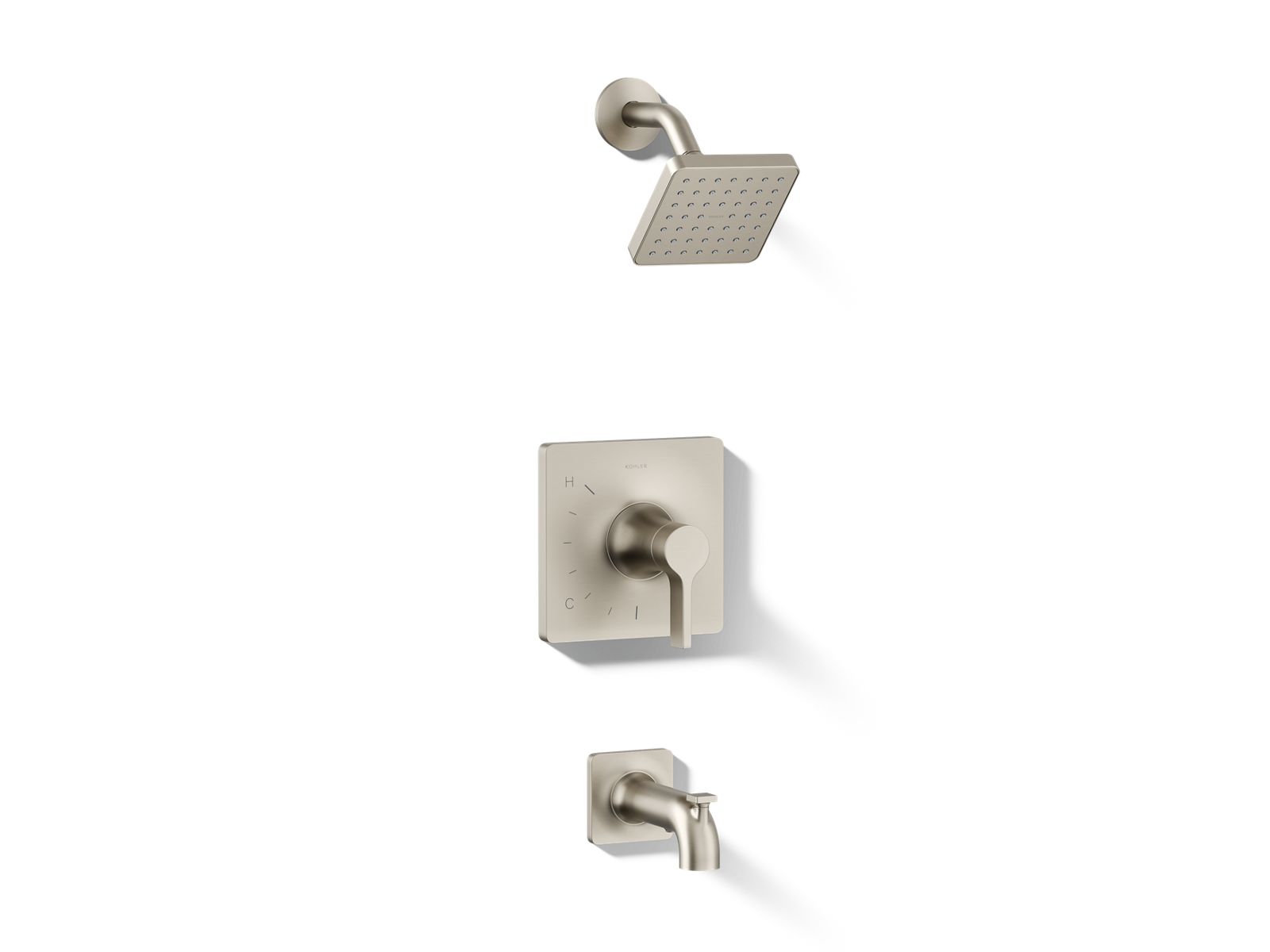 Photos - Tap Kohler Venza Rite-Temp bath and shower trim kit, 1.75 gpm TS28127-4G-BN 