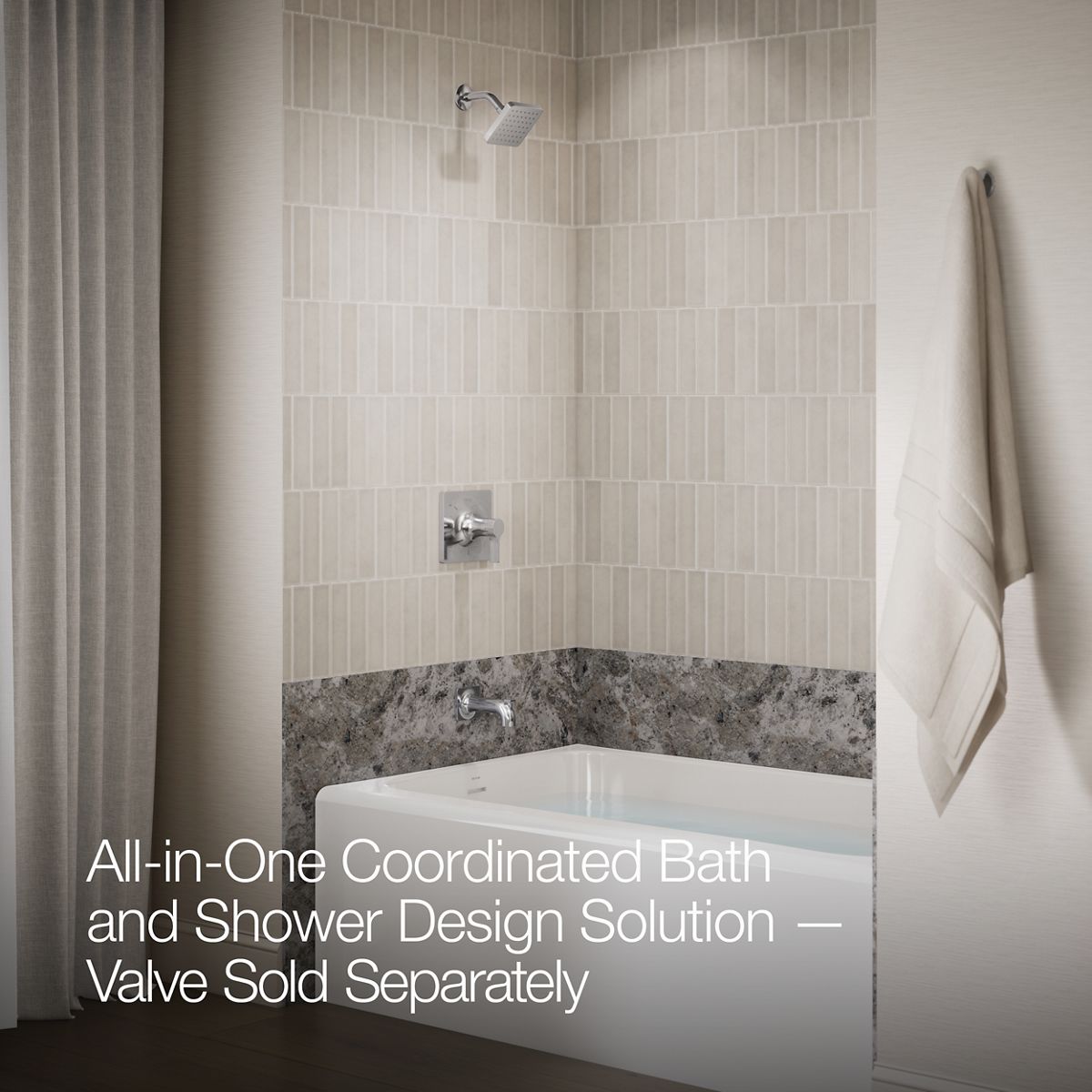 Up to 2 walls & multiple product categories visible, 2-point perspective