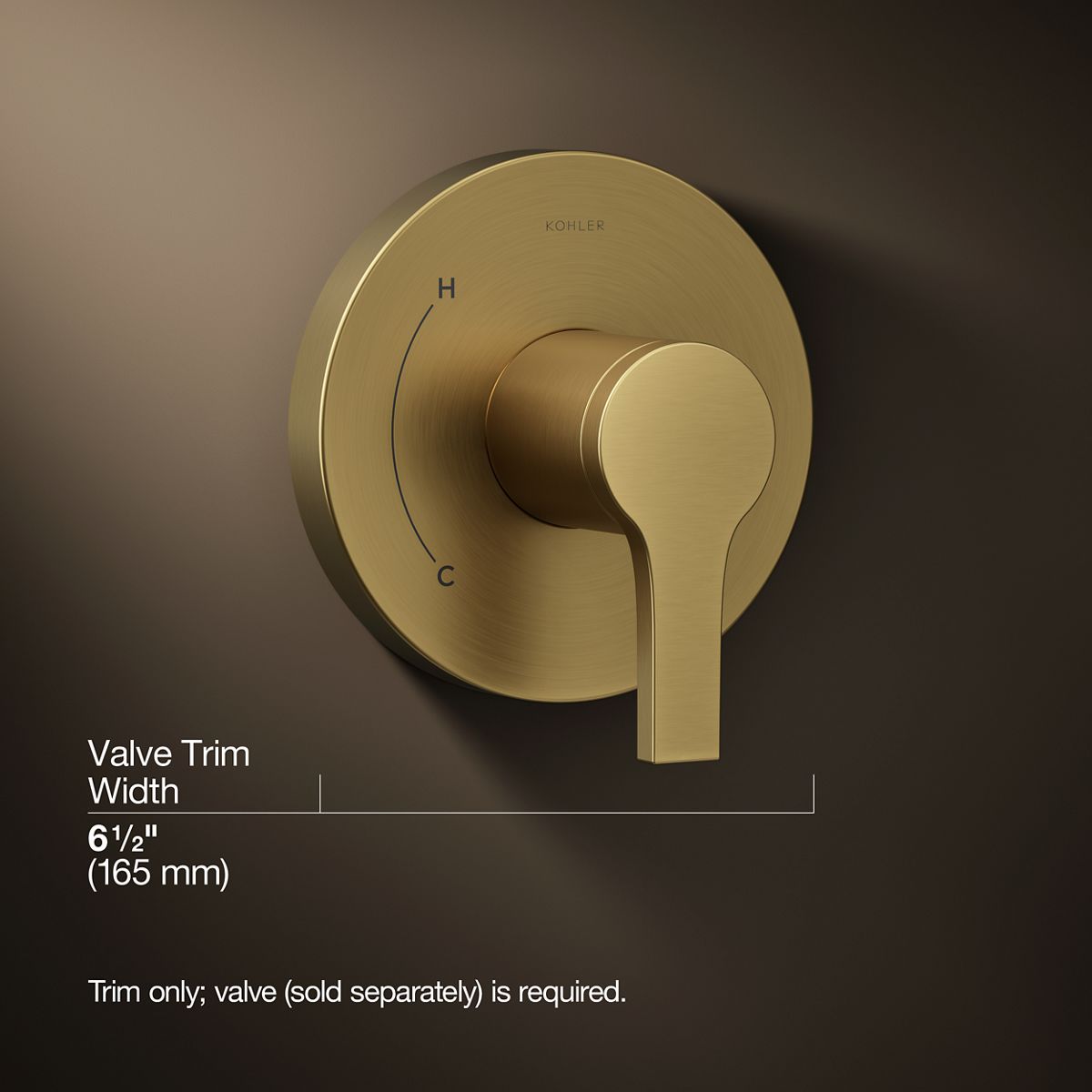 3/4 view of product with dimensions