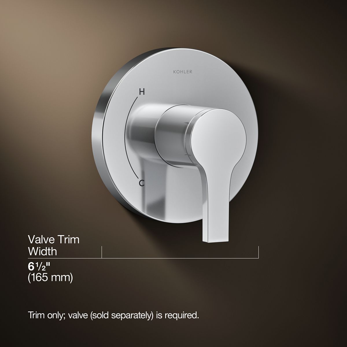 3/4 view of product with dimensions