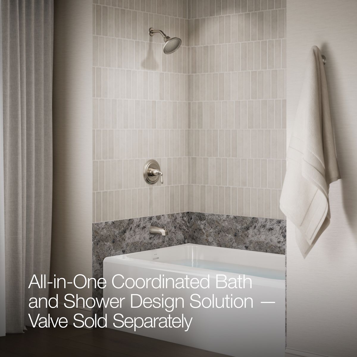 Up to 2 walls & multiple product categories visible, 2-point perspective