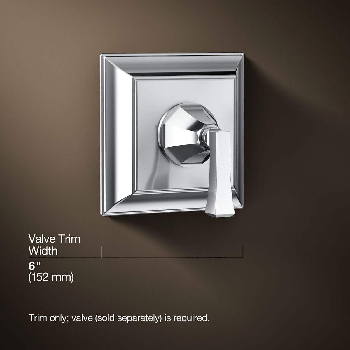 3/4 view of product with dimensions