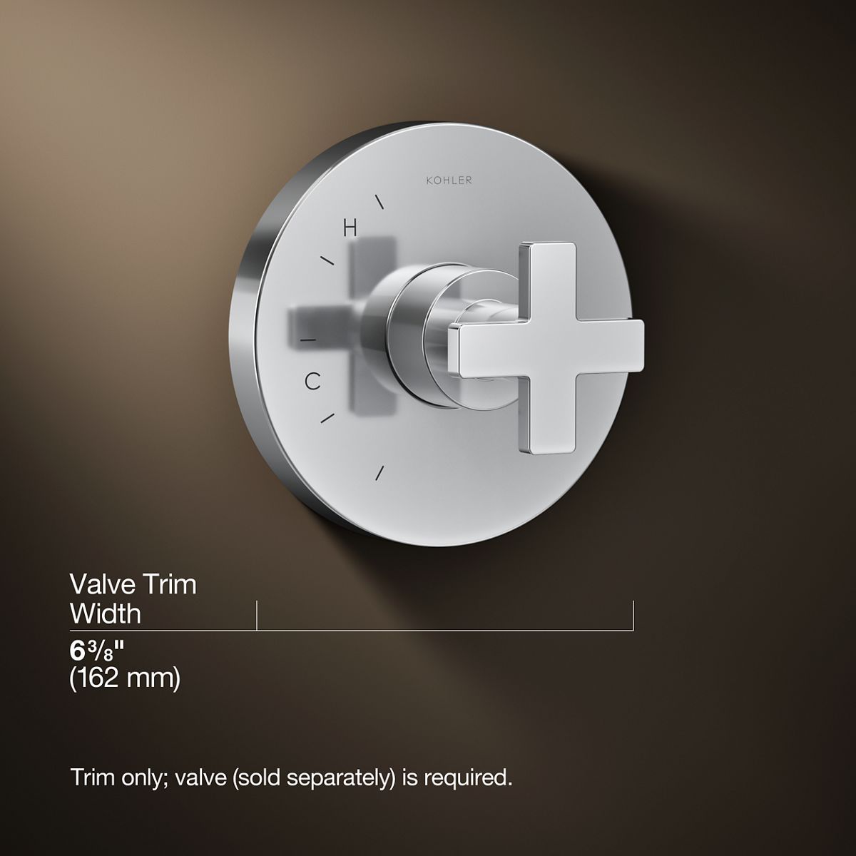 3/4 view of product with dimensions