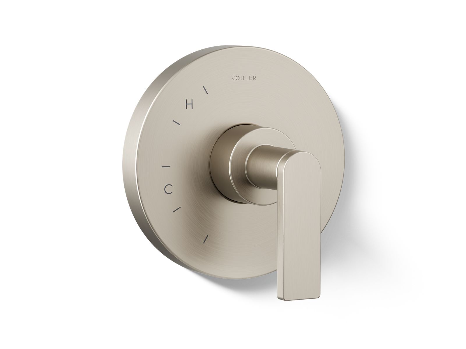Composed Rite-Temp valve trim with lever handle