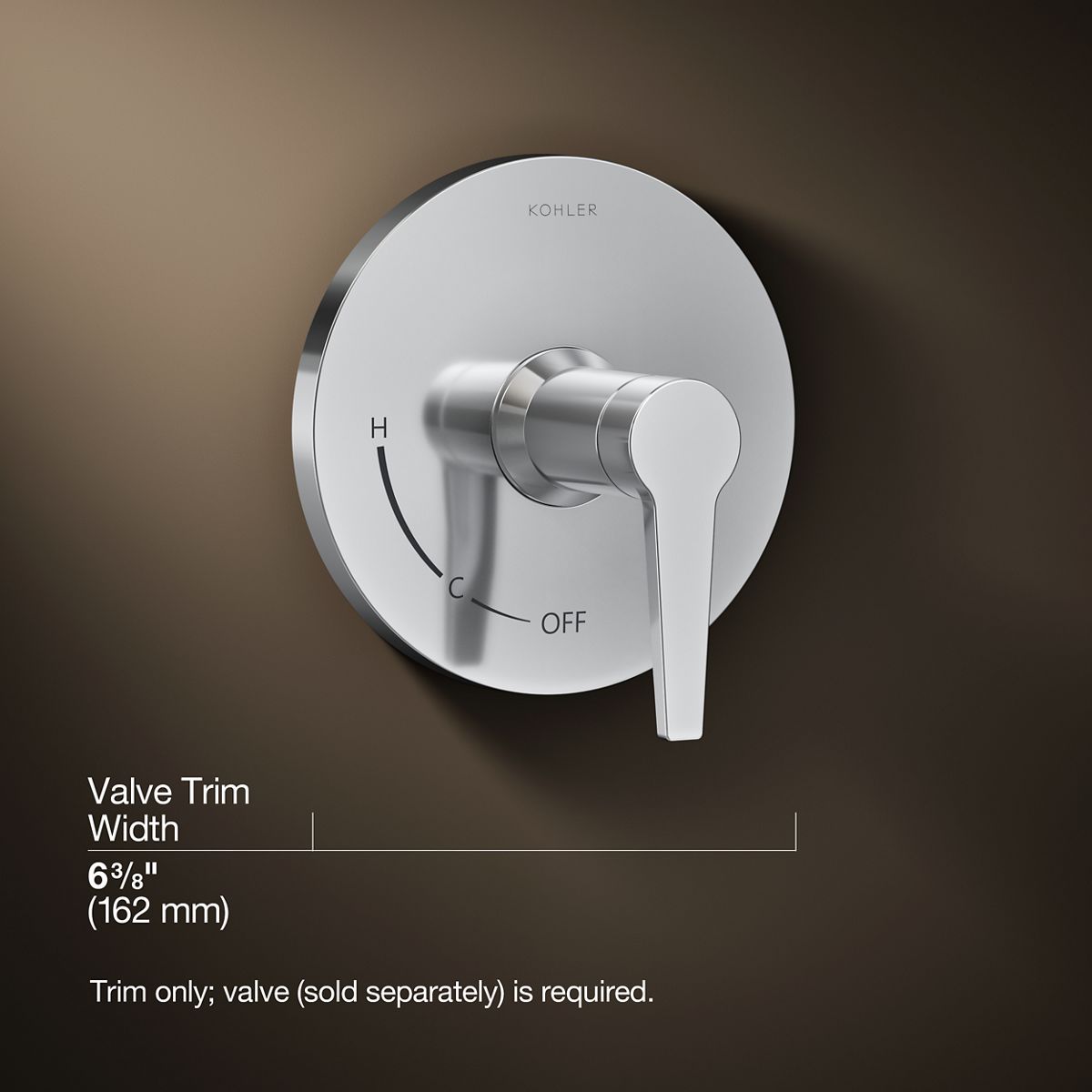3/4 view of product with dimensions