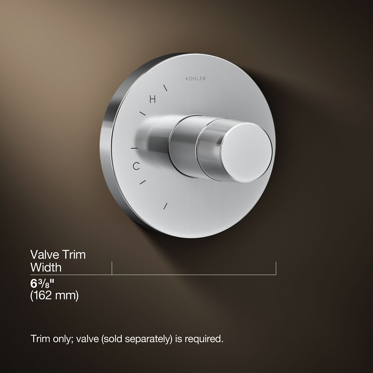 3/4 view of product with dimensions