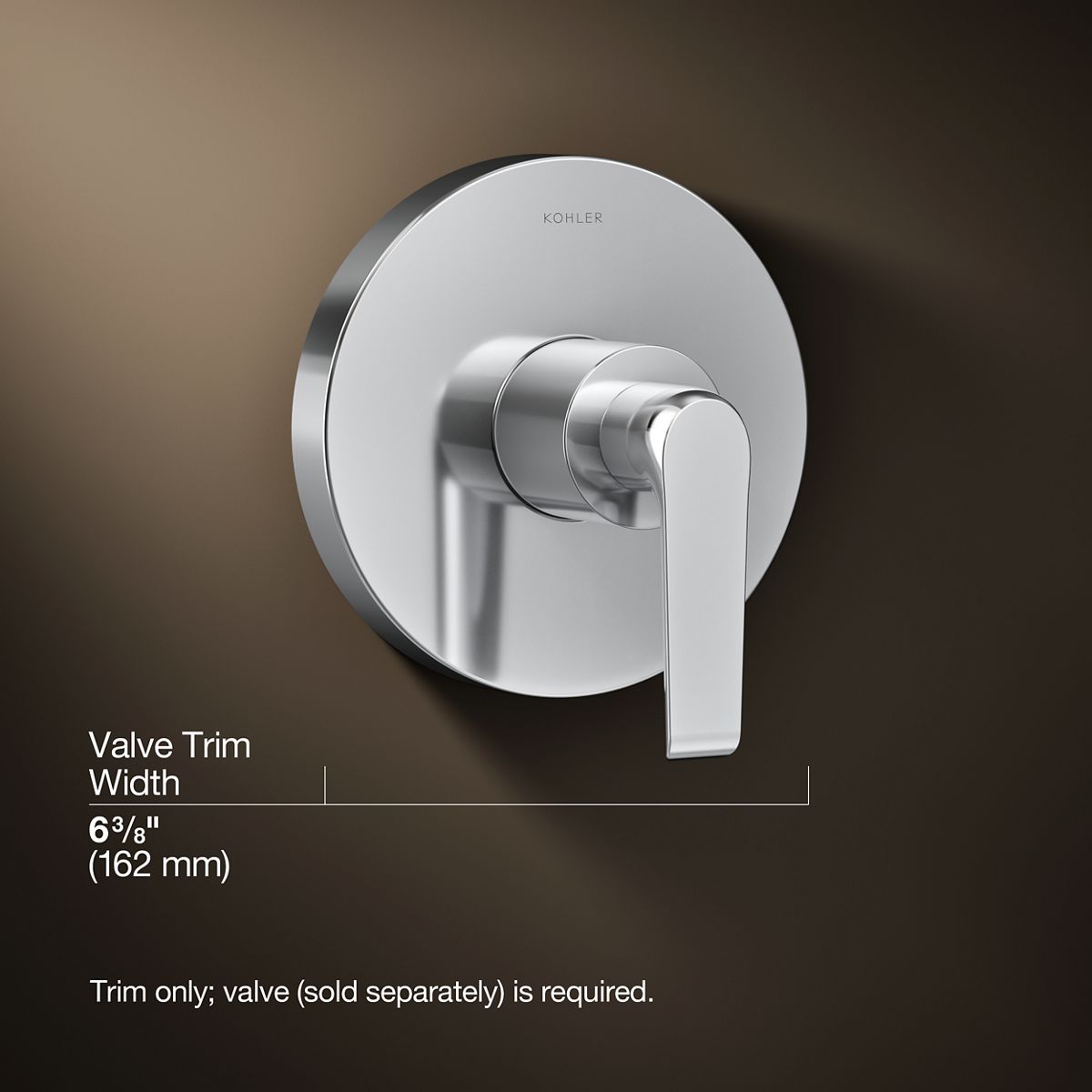 3/4 view of product with dimensions