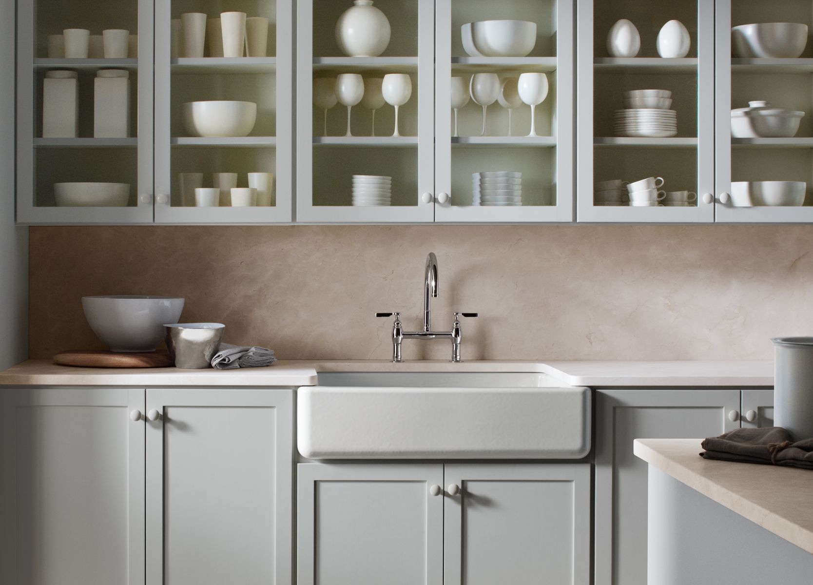 A Traditional Take on the Pale Neutral Kitchen