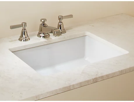 Bathroom Sinks Undermount Pedestal, Cayman White Ceramic Rectangular Drop In Bathroom Sink