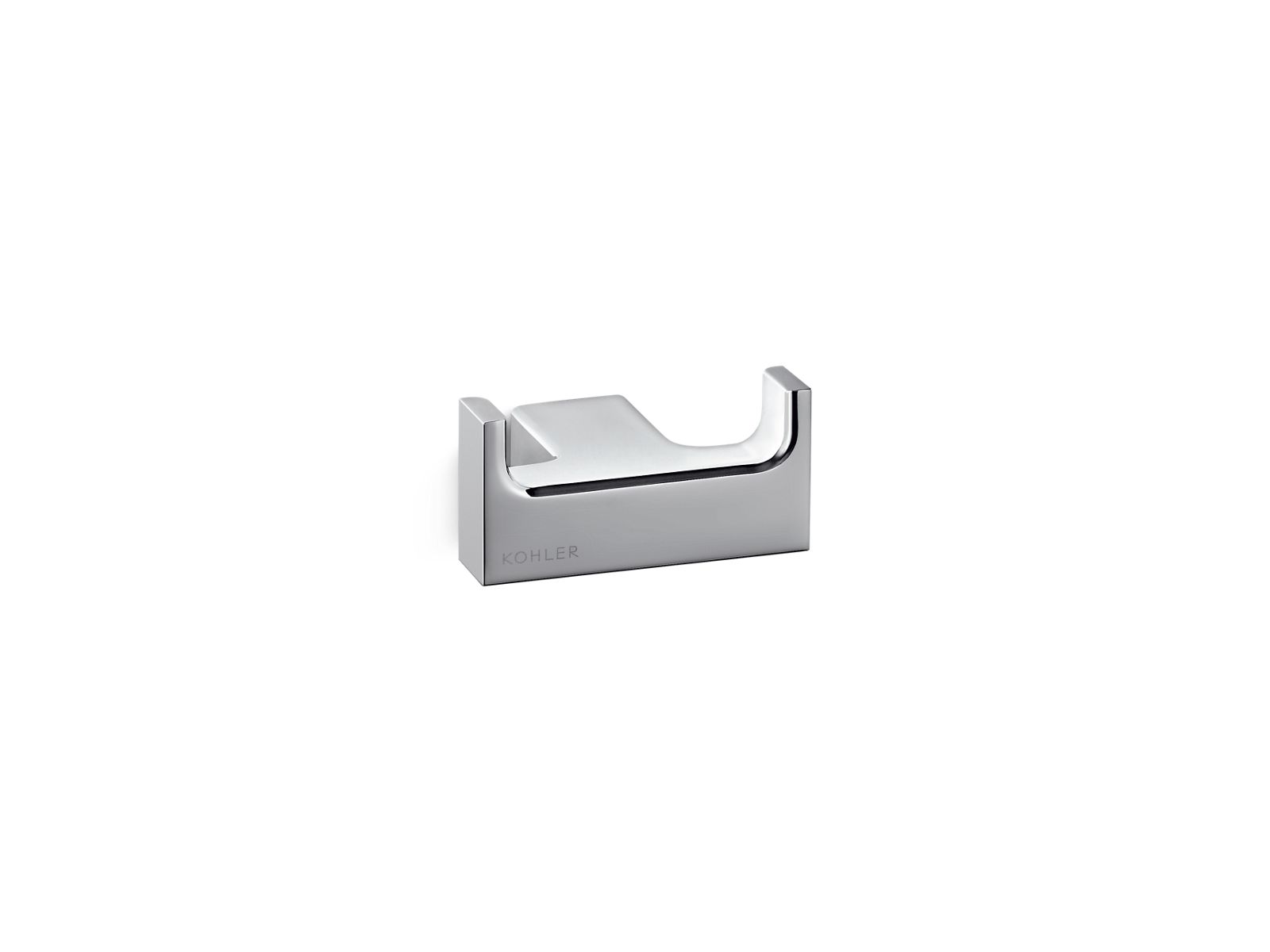 K-37346T-DPW-CP | Strayt™ Double Robe Hook | Studio KOHLER®