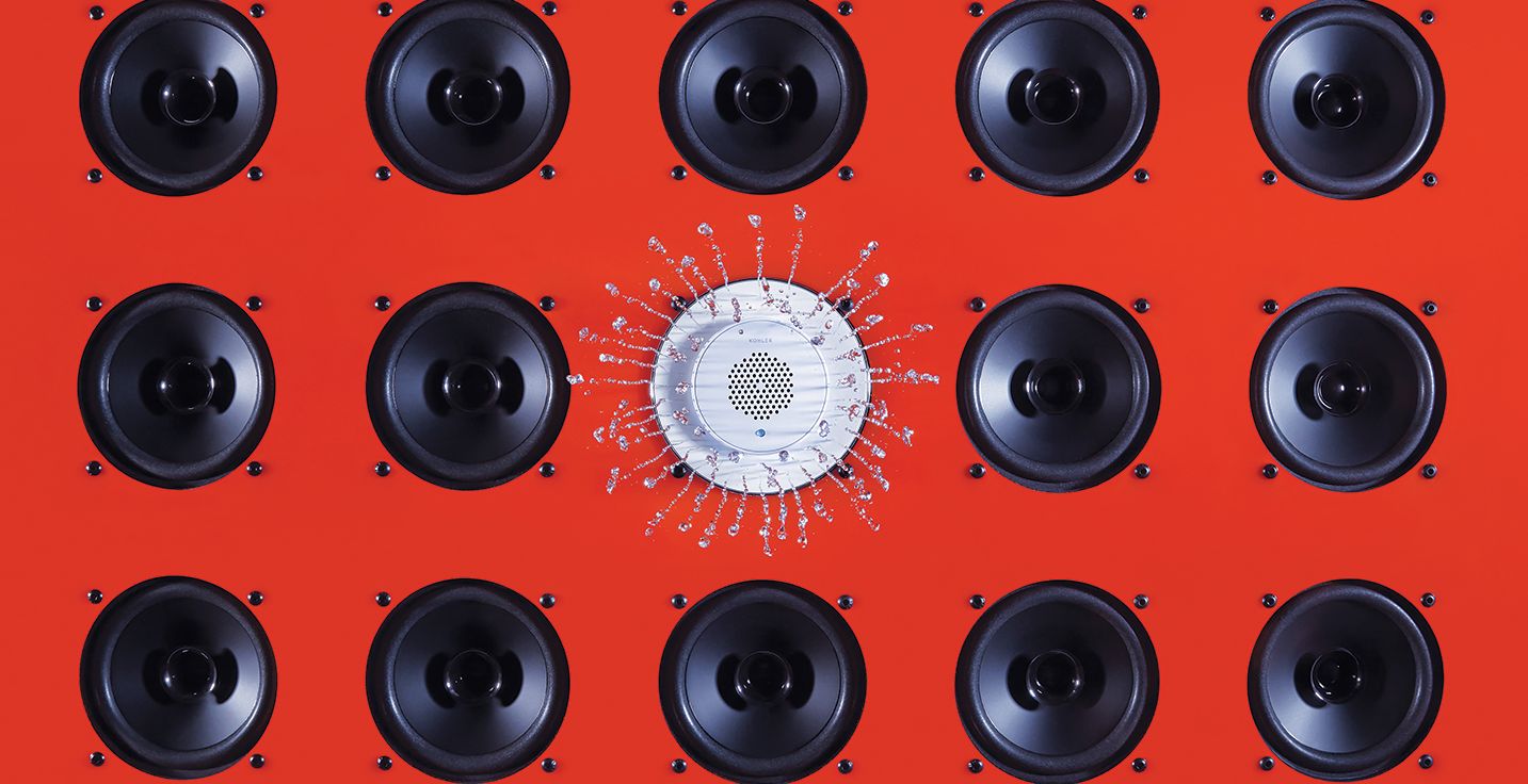 Moxie® Showerhead + Wireless Speaker Bathroom New Products Bathroom