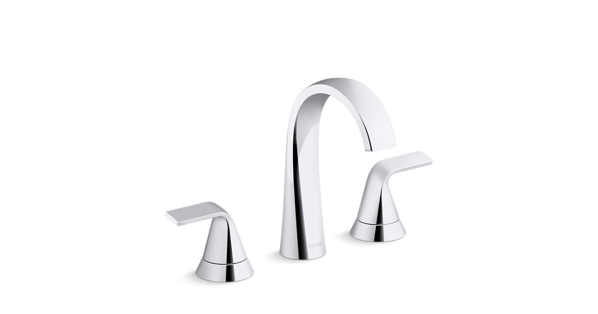Cursiva Widespread Bathroom Sink Faucet | K-R30579-4D | KOHLER | KOHLER