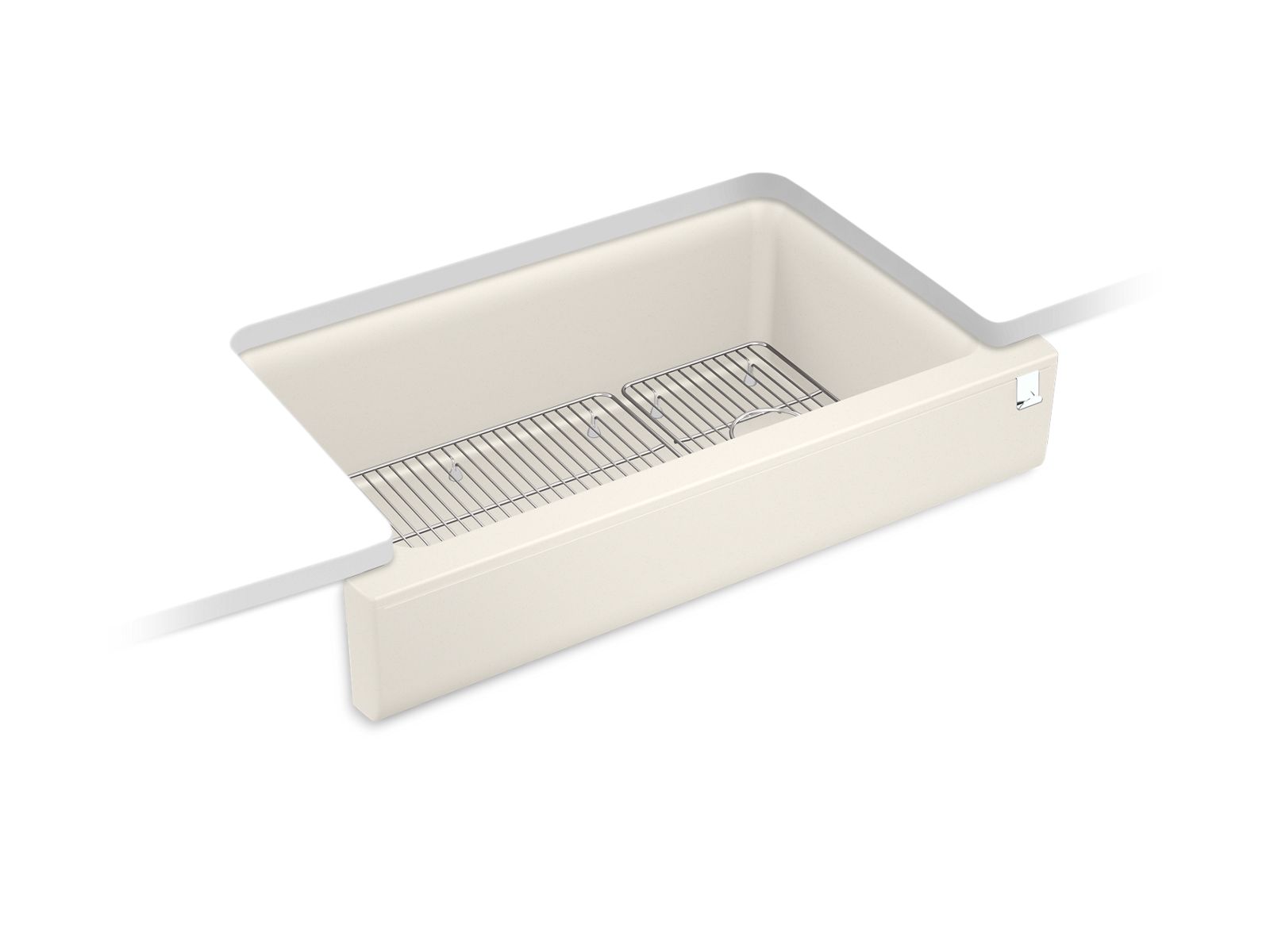 Cairn® Undermount single-bowl farmhouse kitchen sink