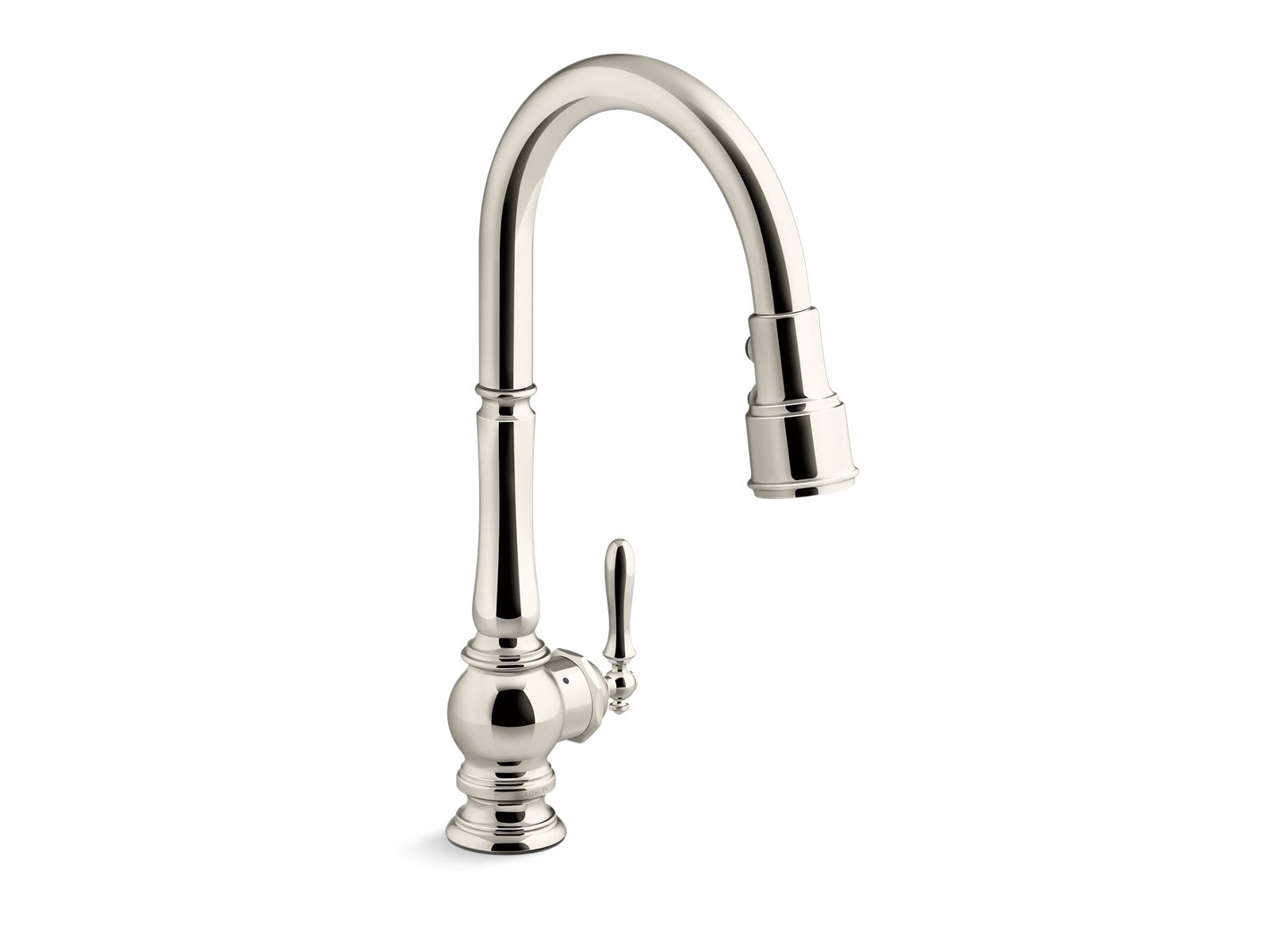 Artifacts Touchless pull-down kitchen sink faucet with KOHLER Konnect and three-function sprayhead