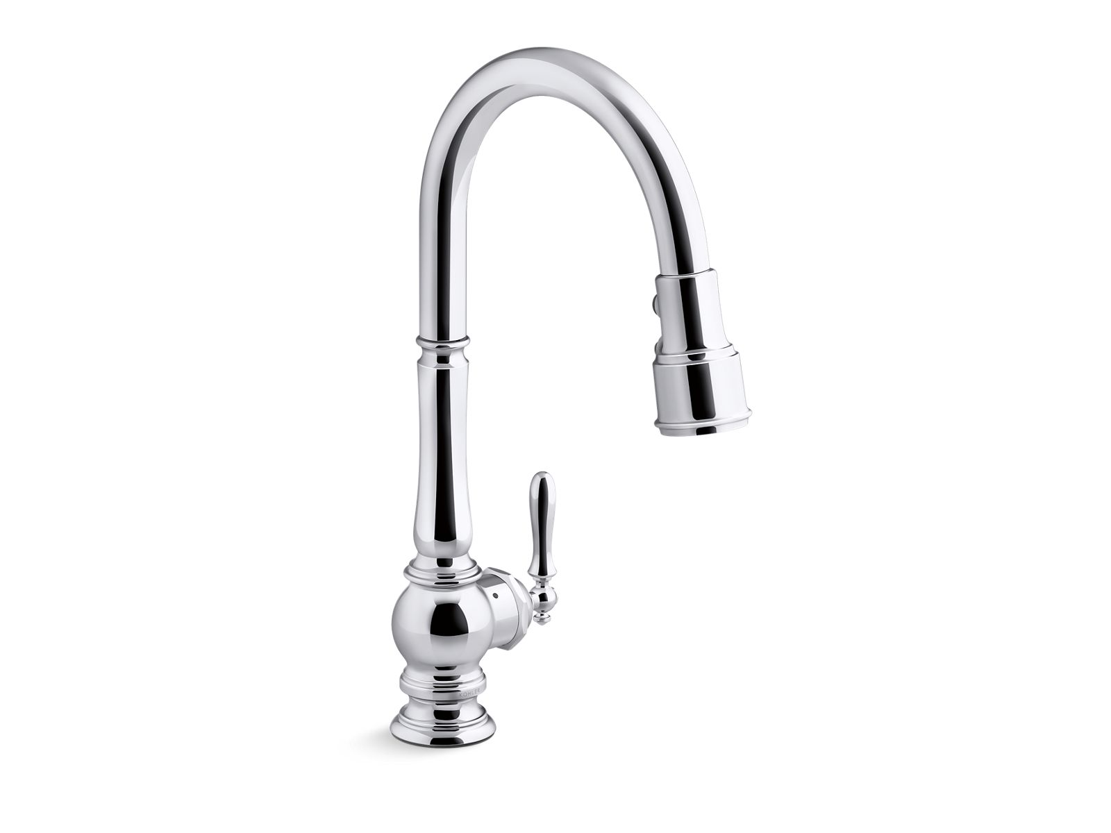 Artifacts Touchless pull-down kitchen sink faucet with KOHLER Konnect and three-function sprayhead
