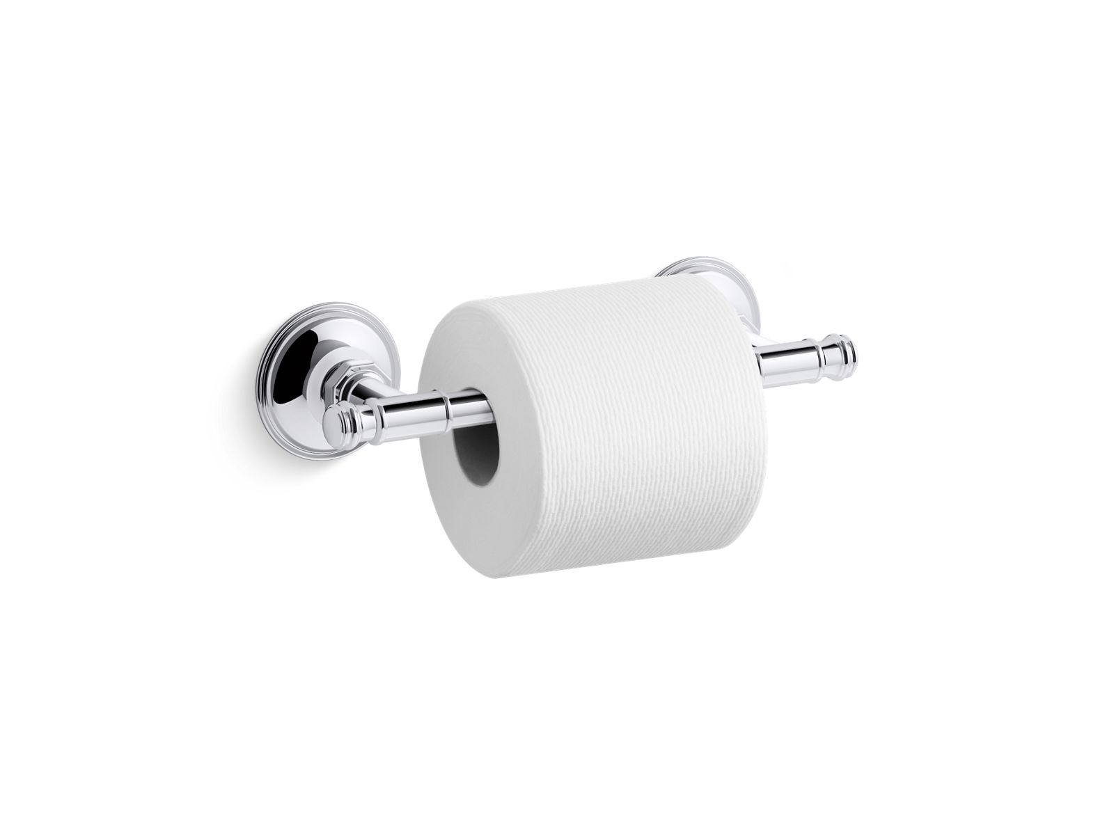 3/4 view of product with toilet paper