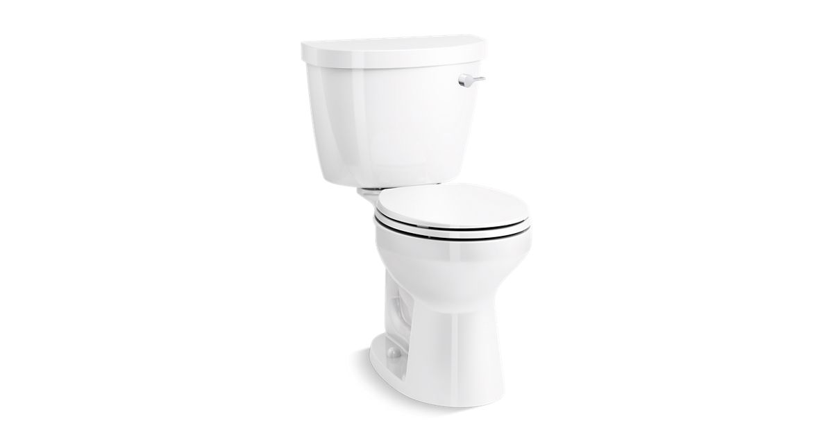 Cimarron Comfort Height Two Piece Round, Kohler Cimarron Comfort Height Round Front Chair Toilet Bowl Only