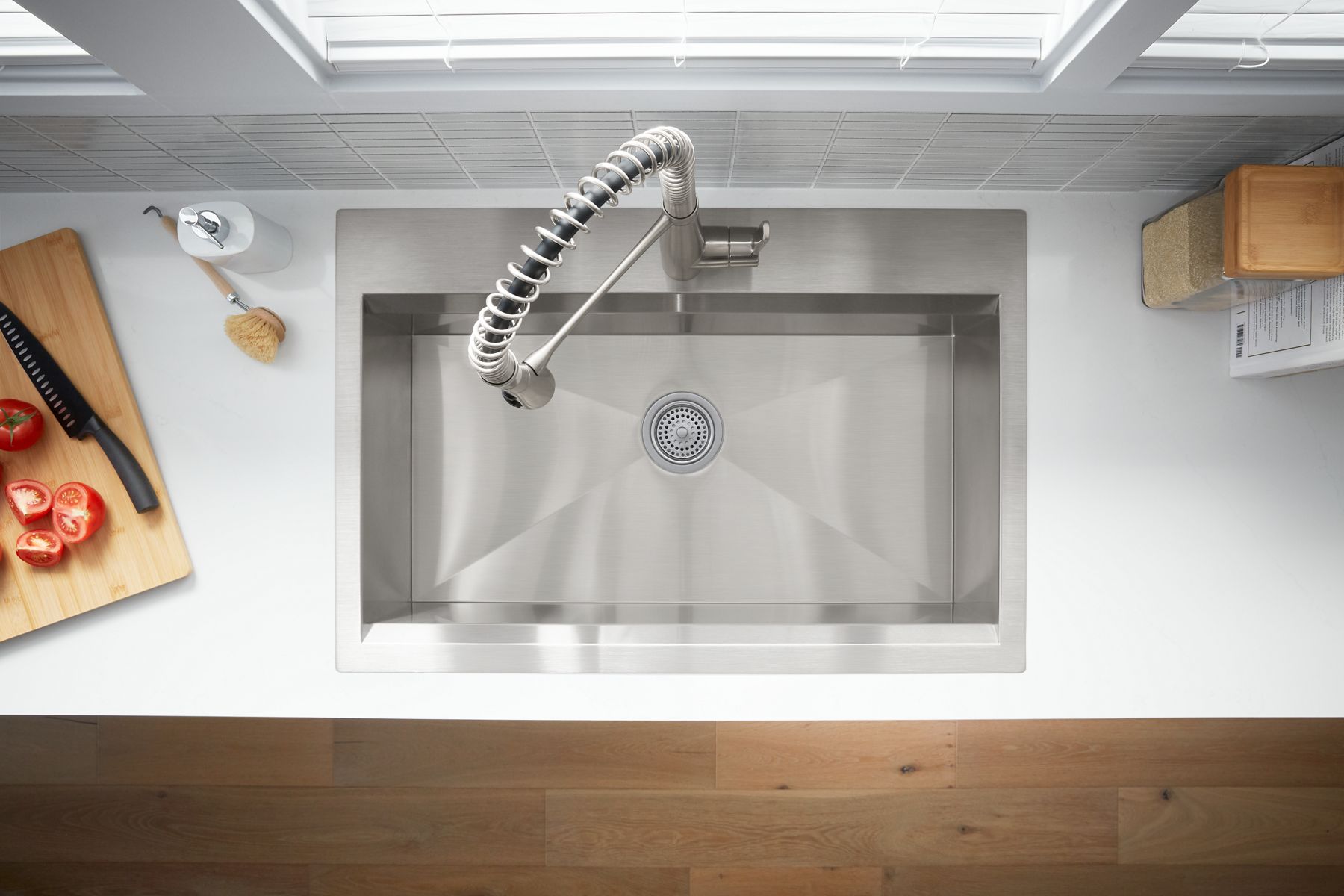 Top-Mount/Undermount Single-Bowl Kitchen Sink Kit | K-RC78957-1PC