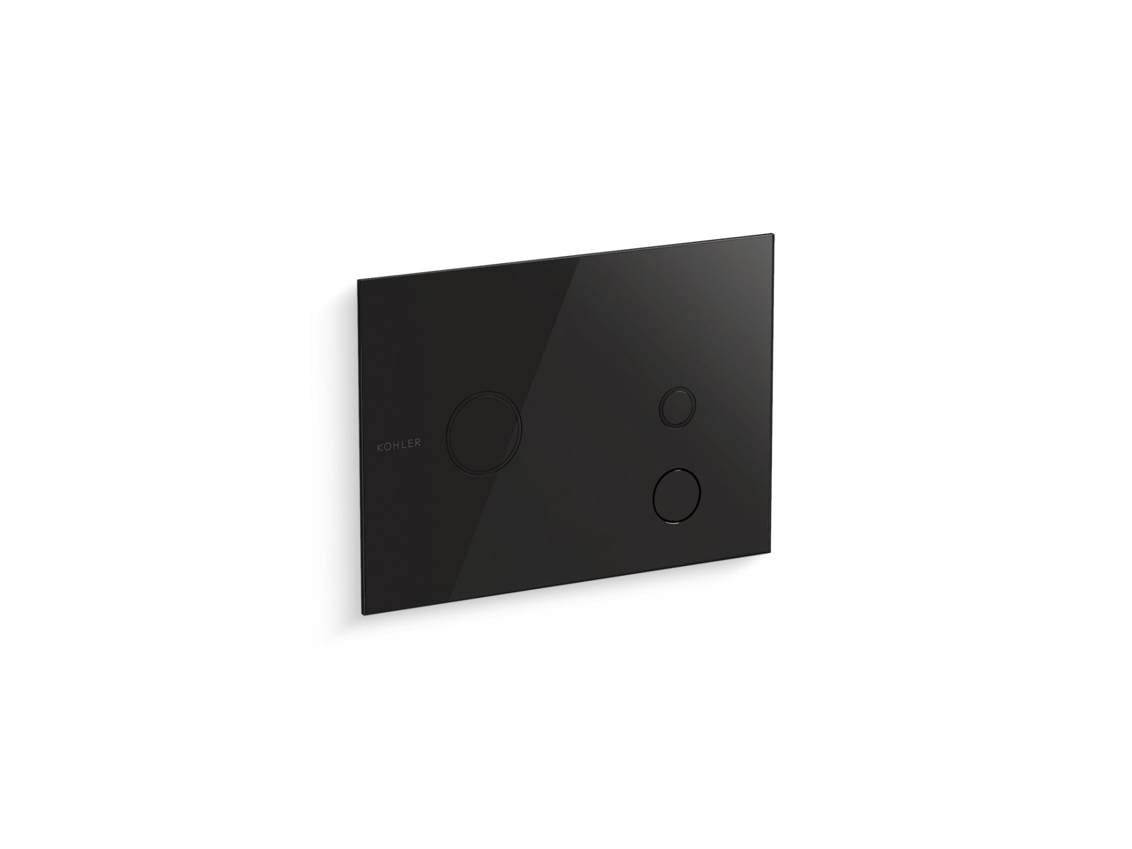 Kohler SummonE Dual-flush touchless actuator plate for 2'' x 4'' in-wall tank and carrier system - Black