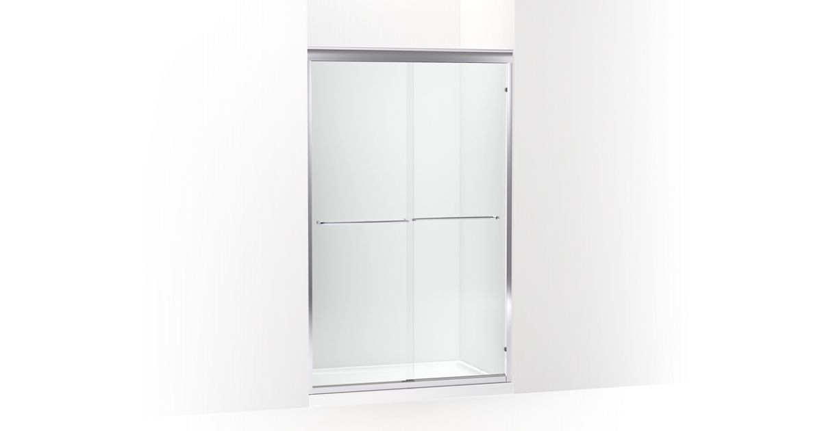 49 52 W X 75 23 32 H Shower Door, Meritor Frameless Sliding Bath Door