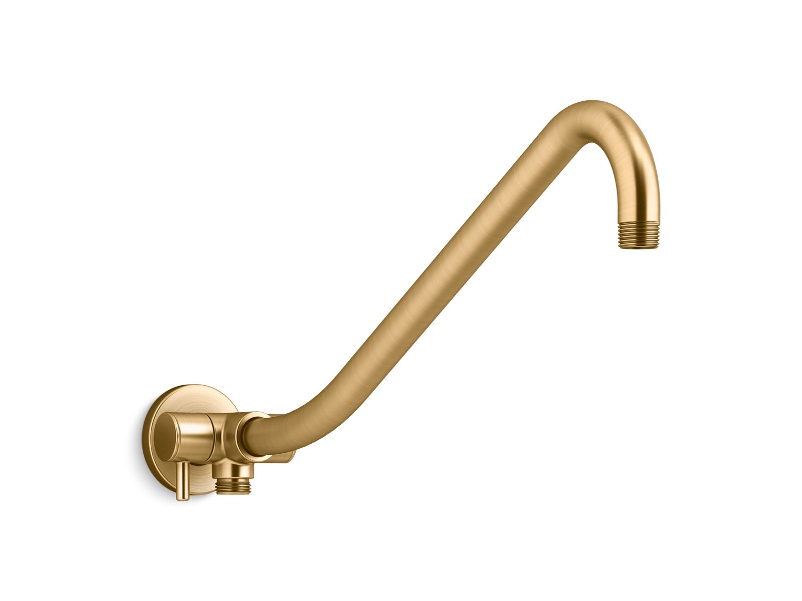 Gooseneck Rainhead arm with 3-way diverter