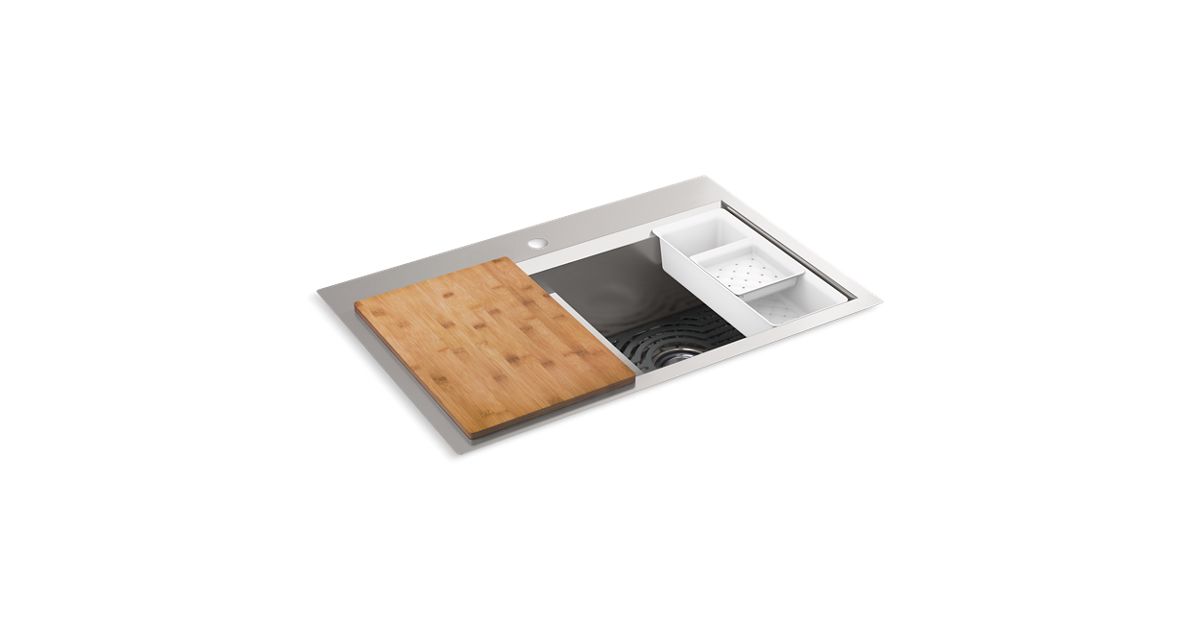 Task Workstation Kitchen Sink | K-80085-1PC | KOHLER | KOHLER Canada