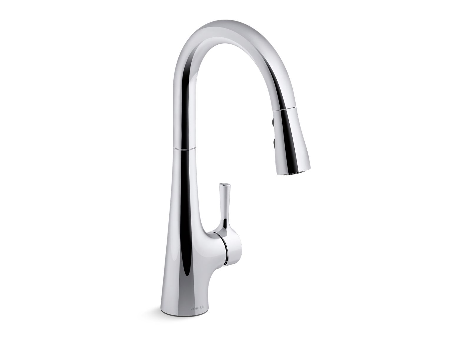 K 24661 CP Tempered Pull Down Single Handle Kitchen Sink Faucet   Aad25737 Rgb