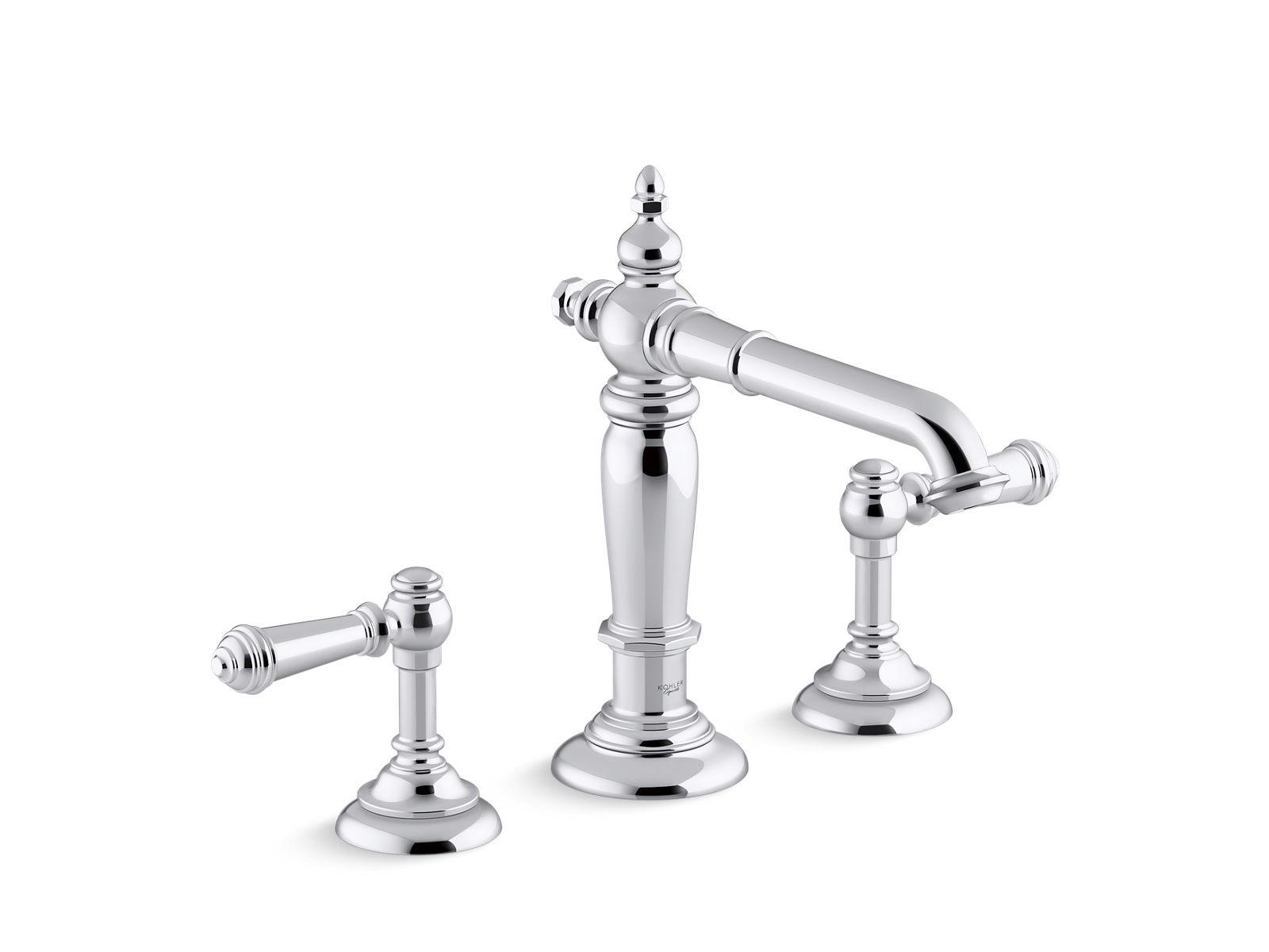 K-76033T-4-CP | Artifacts™ Widespread lavatory faucet | Studio KOHLER®