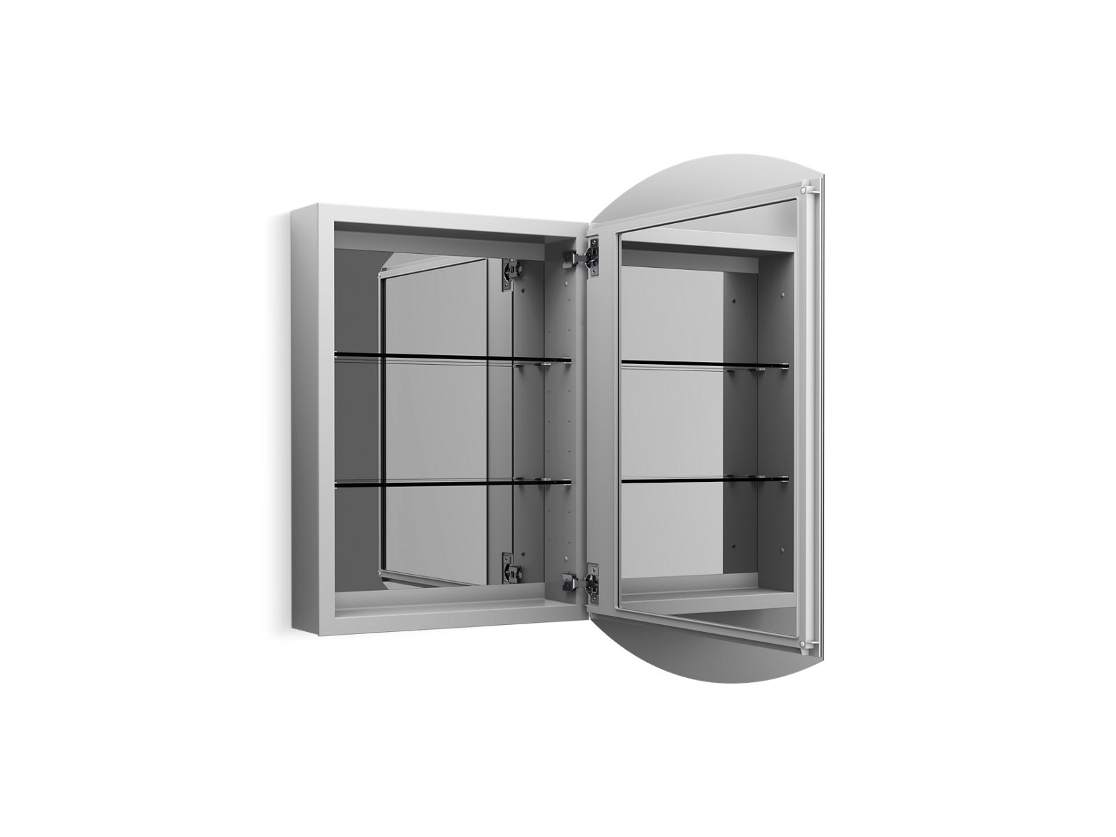 3/4 view of product with door open