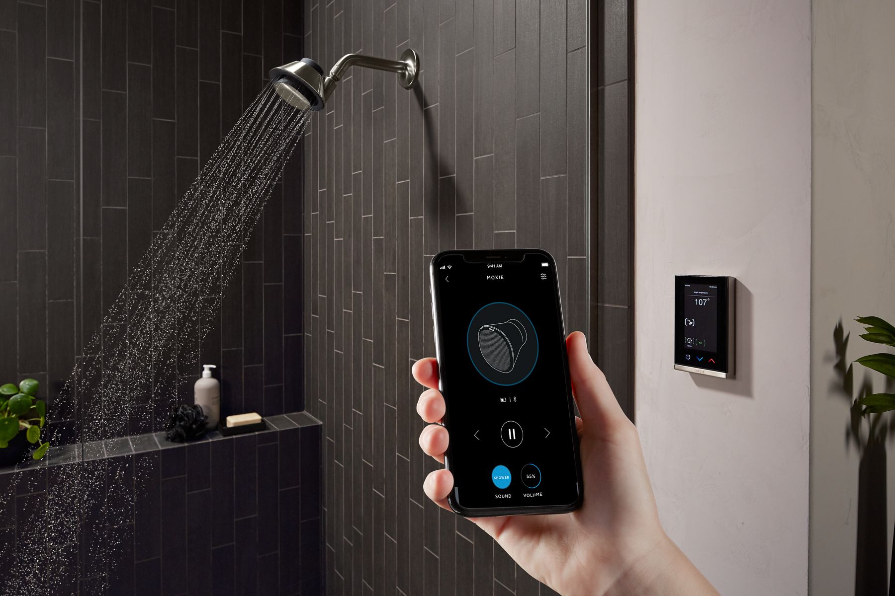 Products in use in close room view