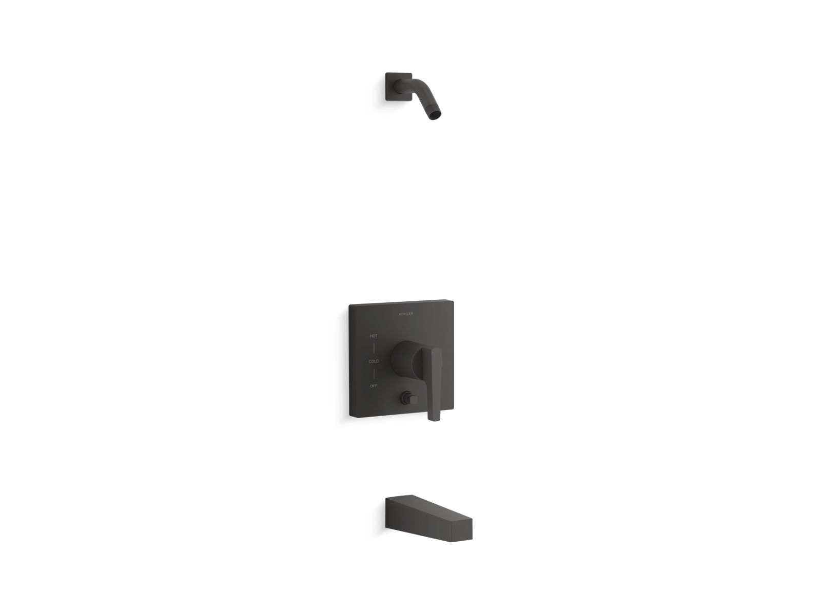 Honesty Rite-Temp bath and shower trim kit with push-button diverter, without showerhead