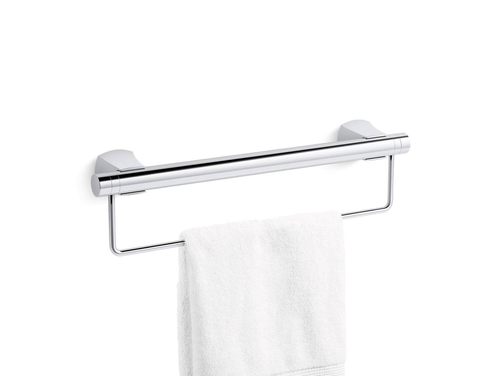 3/4 view of product with towel