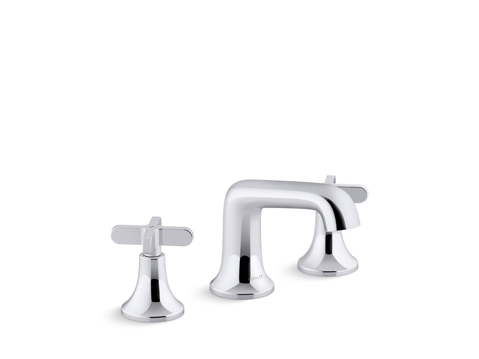 Kohler Co., Faucet, With a modern profile and smooth edges, the Setra bathroom sink faucet has a sleek aesthetic that blends