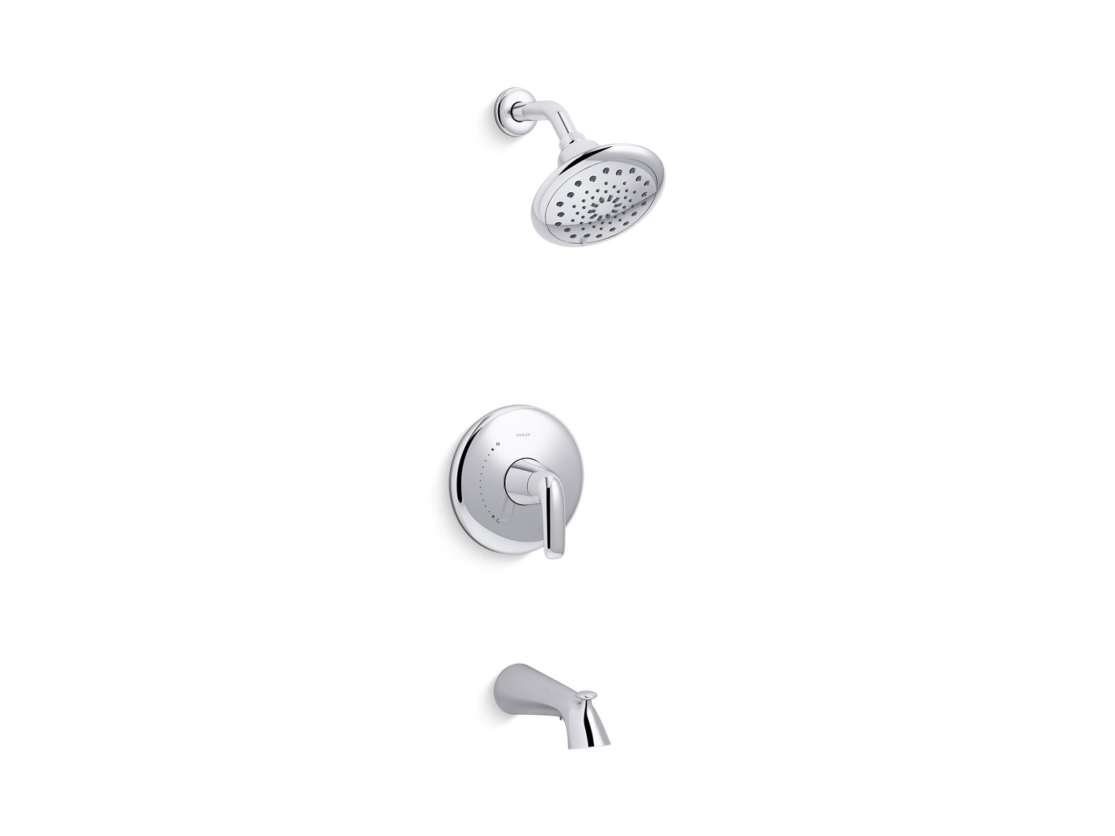 2024 Kohler Avail R33049-4G-CP Bath Shower Set Polished Chrome