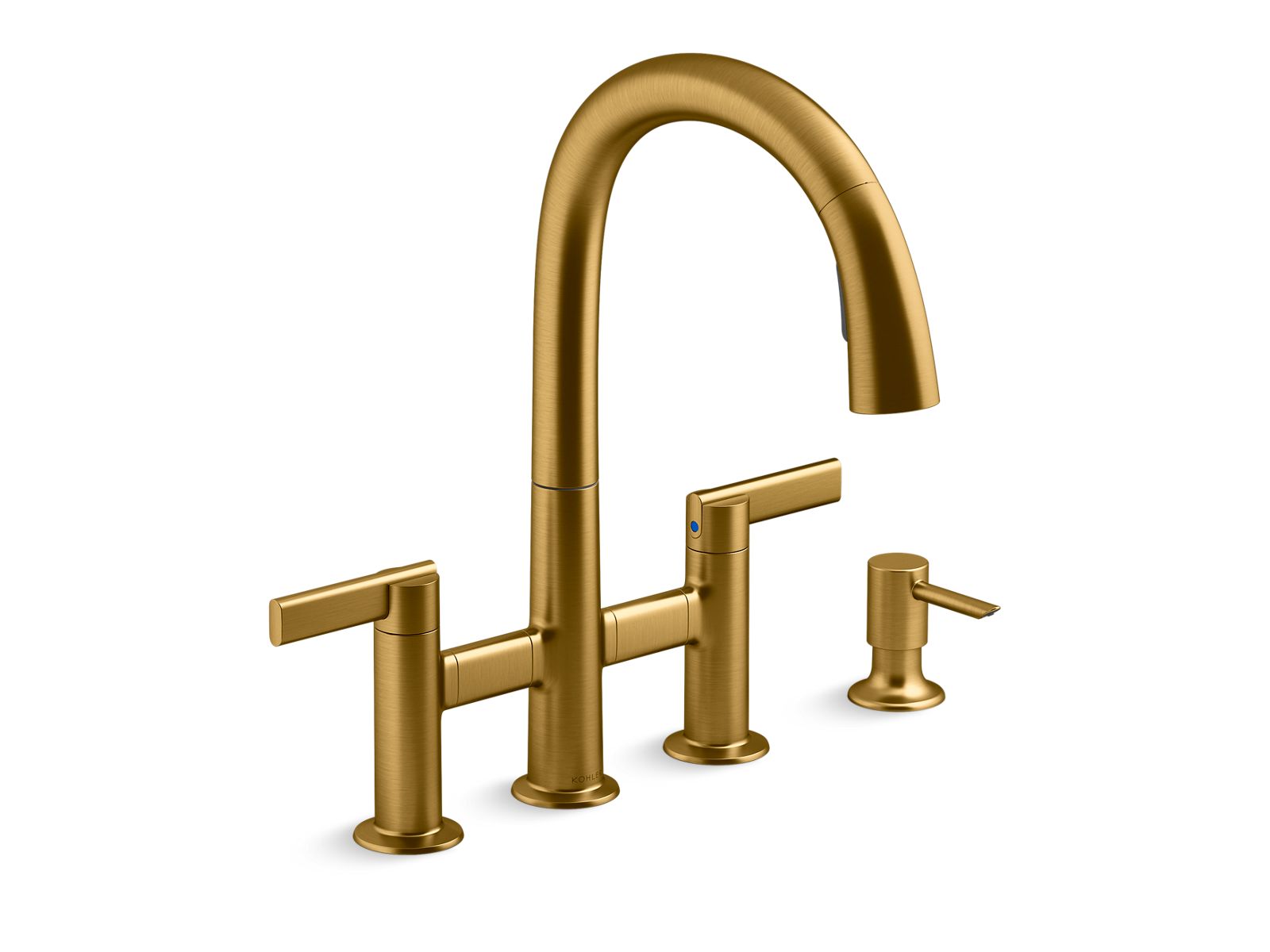 Otira Pull-Down Bridge Kitchen Faucet | K-R29465-SD | KOHLER