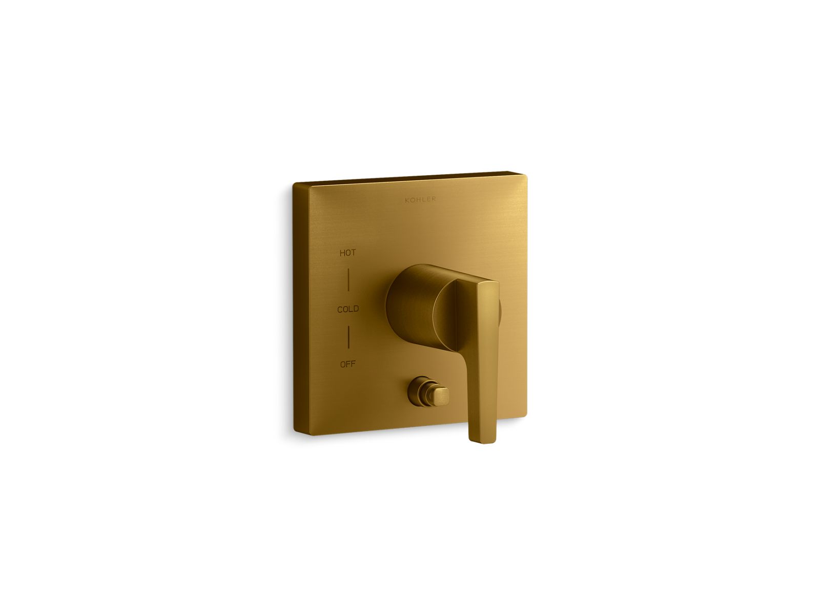 Honesty Rite-Temp valve trim with push-button diverter