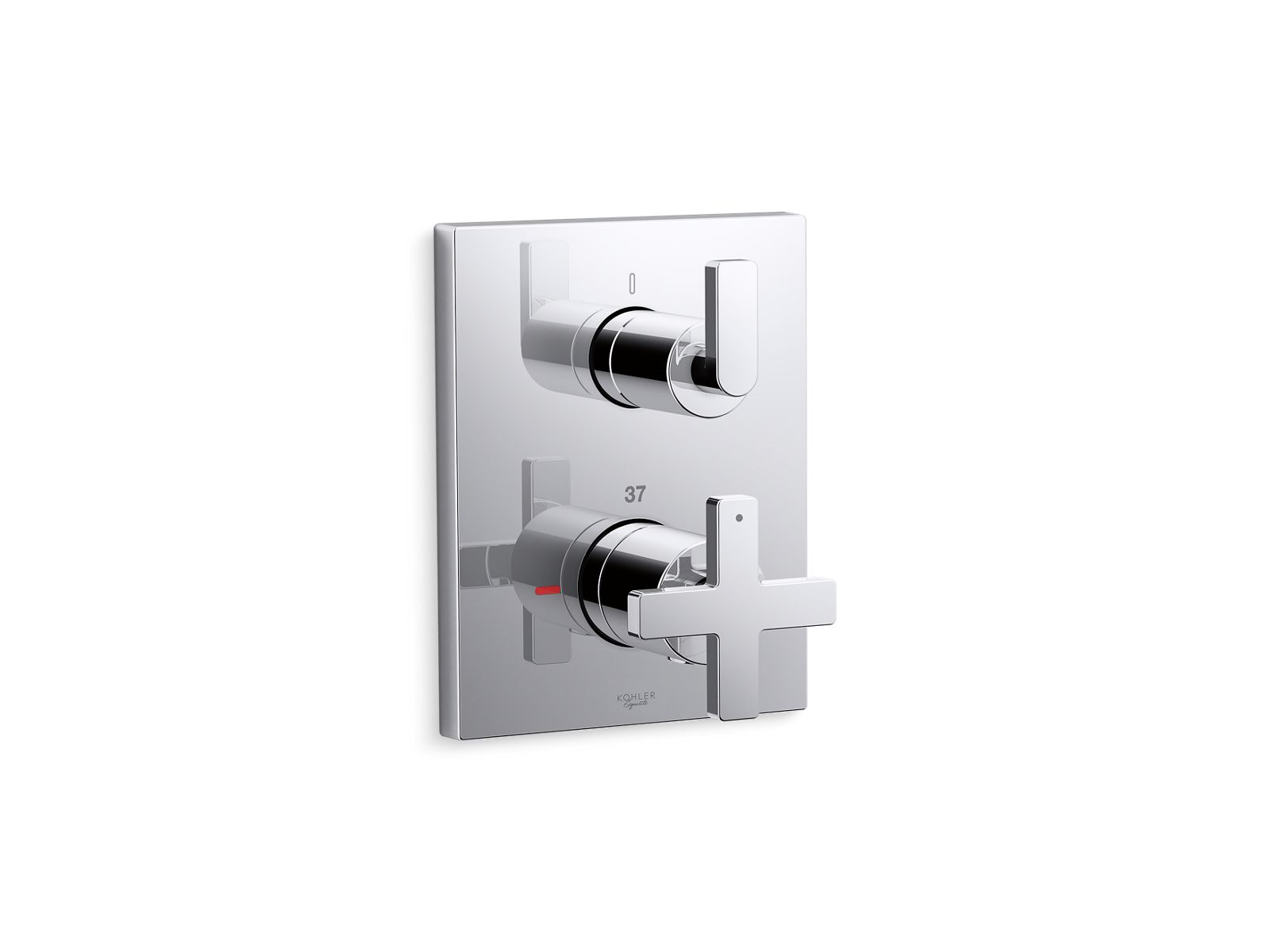 Modulo™ Thermostatic shower valve and trim with Lever & Cross