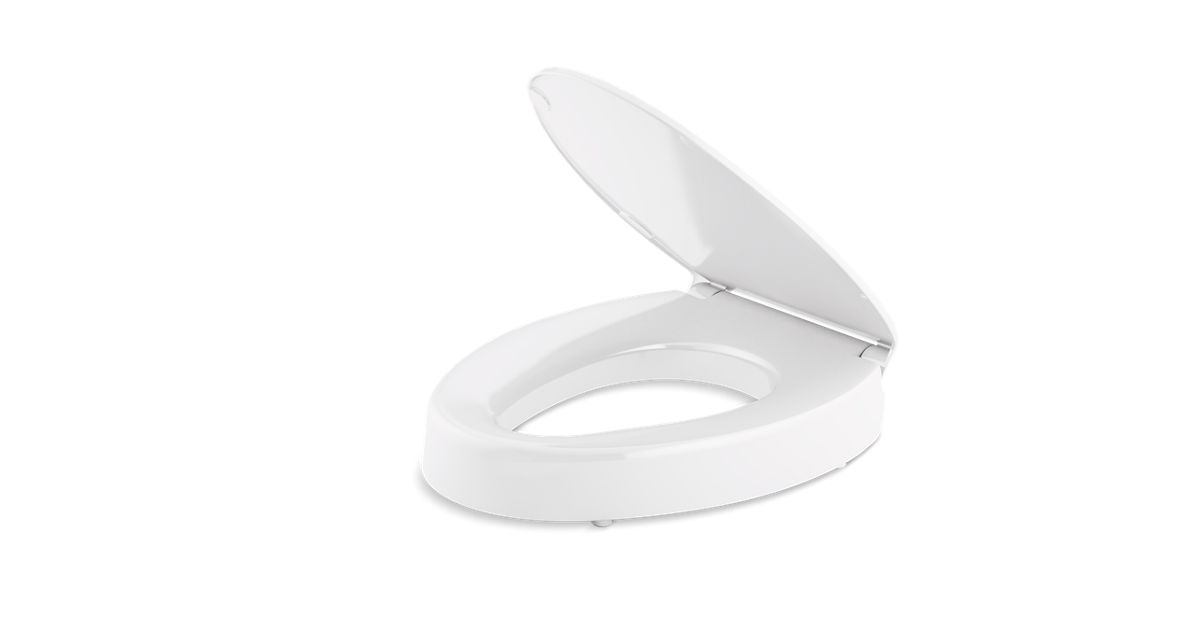 Hyten Elevated QuietClose Elongated Toilet Seat K25875 KOHLER KOHLER