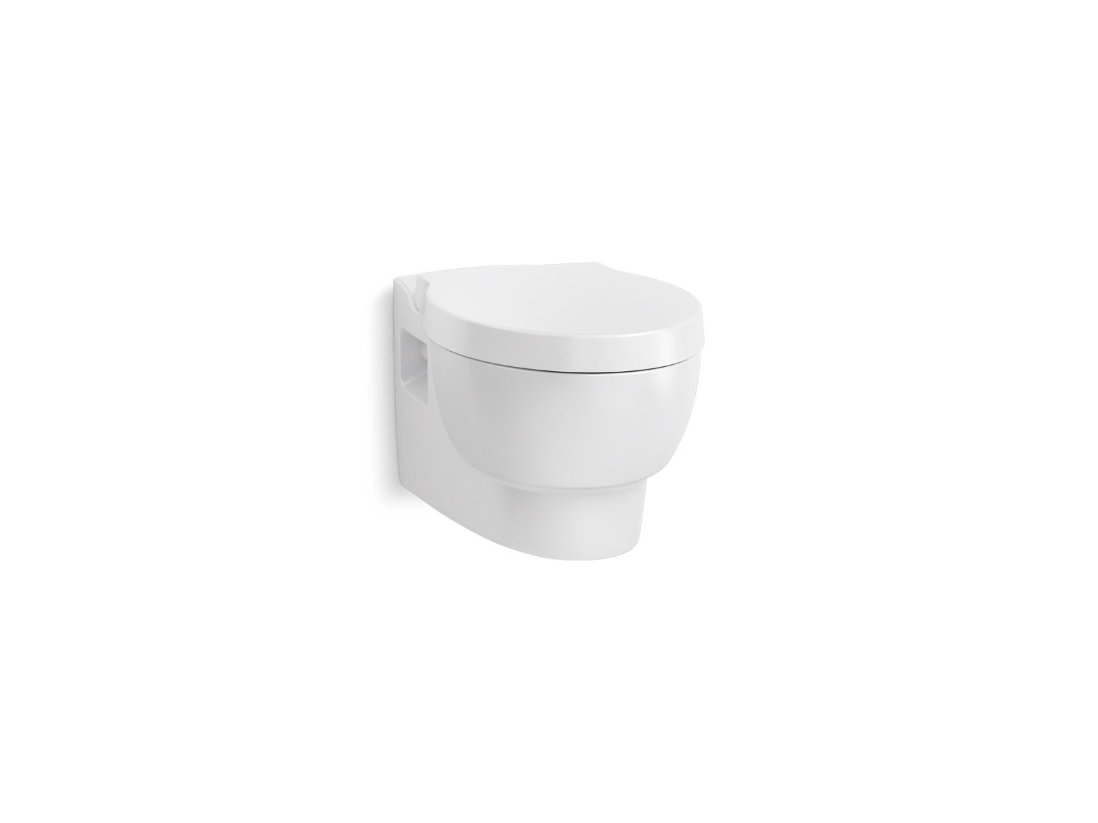 K17647TS0 Ove™ Wallhung compact elongated toilet with skirted