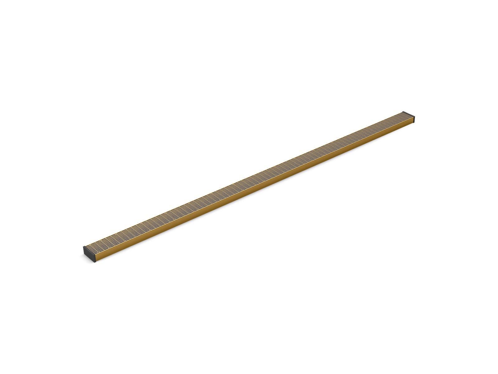 2-1/2" x 60" linear drain grate with lattice pattern