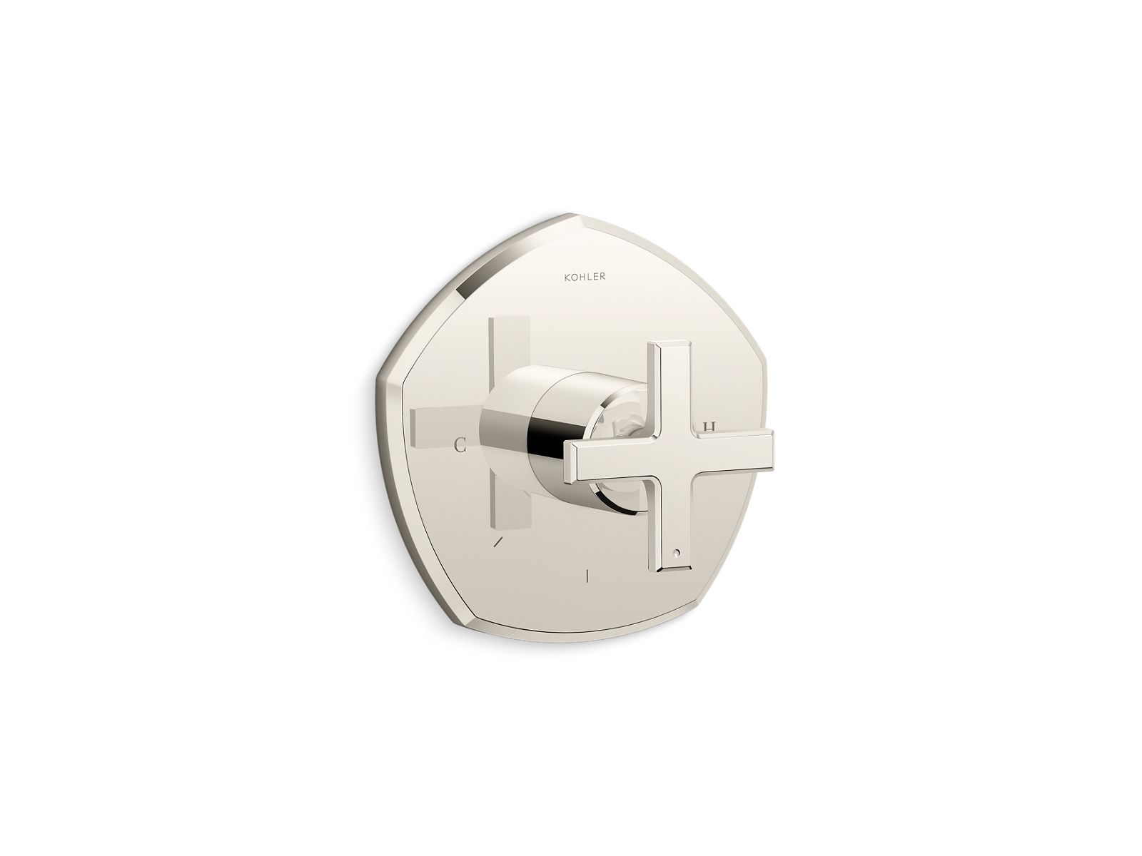 Occasion MasterShower temperature control valve trim with cross handle