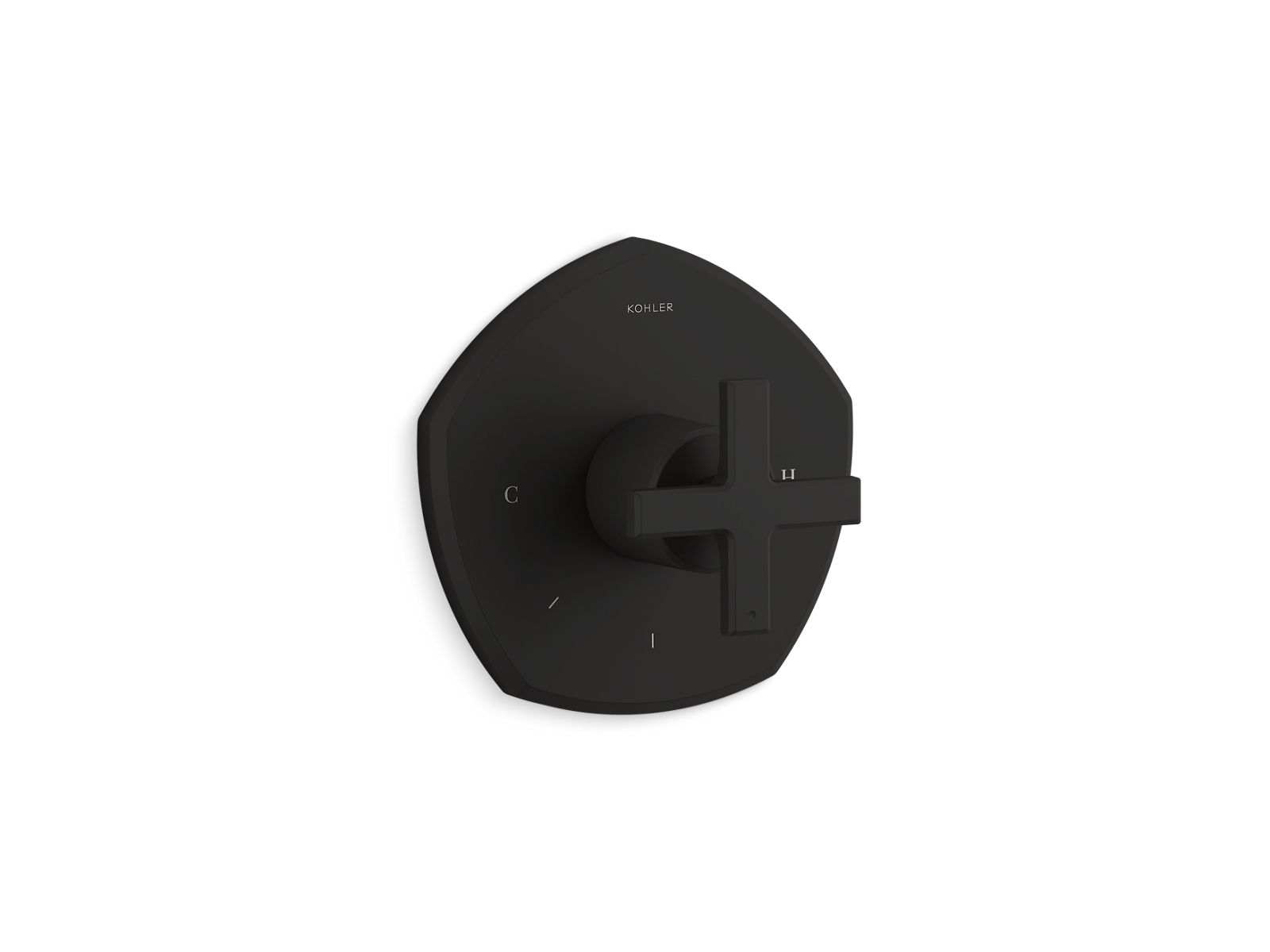 Occasion MasterShower temperature control valve trim with cross handle