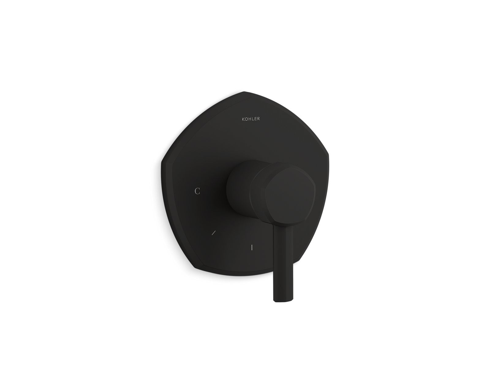 Occasion MasterShower temperature control valve trim with lever handle