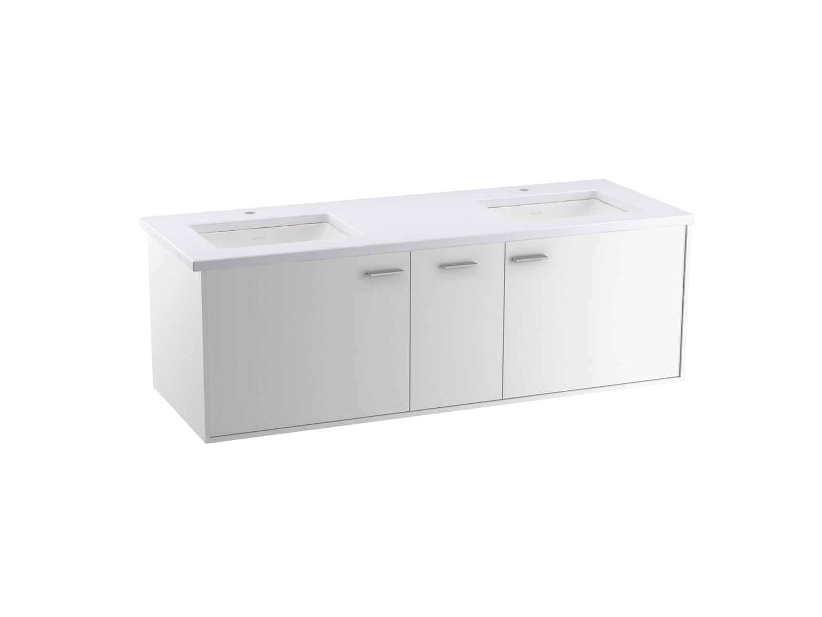 KOHLER Jute 60 in. Bath Vanity Cabinet Only in Mohair Grey
