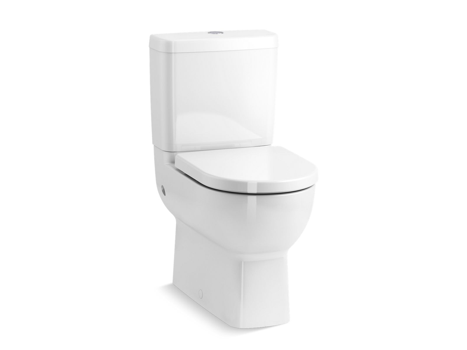 Reach™ Two-piece round-front toilet with concealed trapway, dual-flush ...