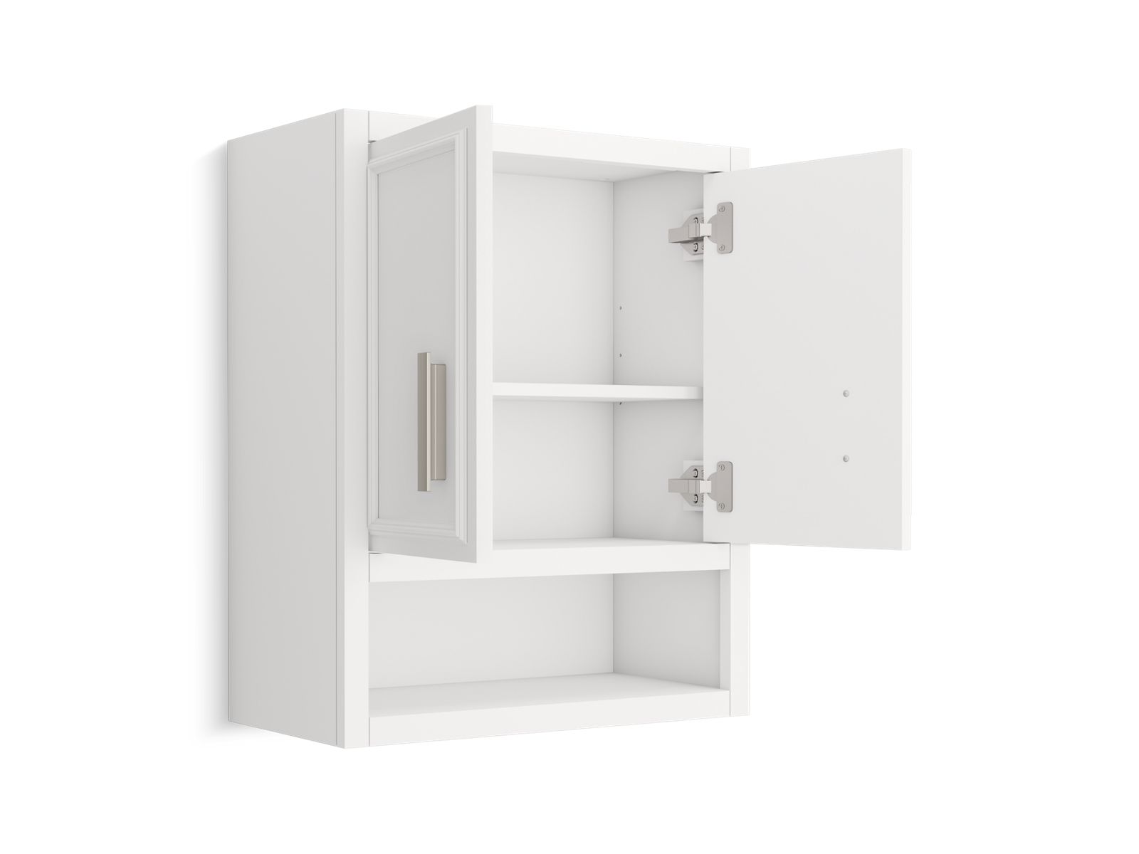 3/4 view of product with door open