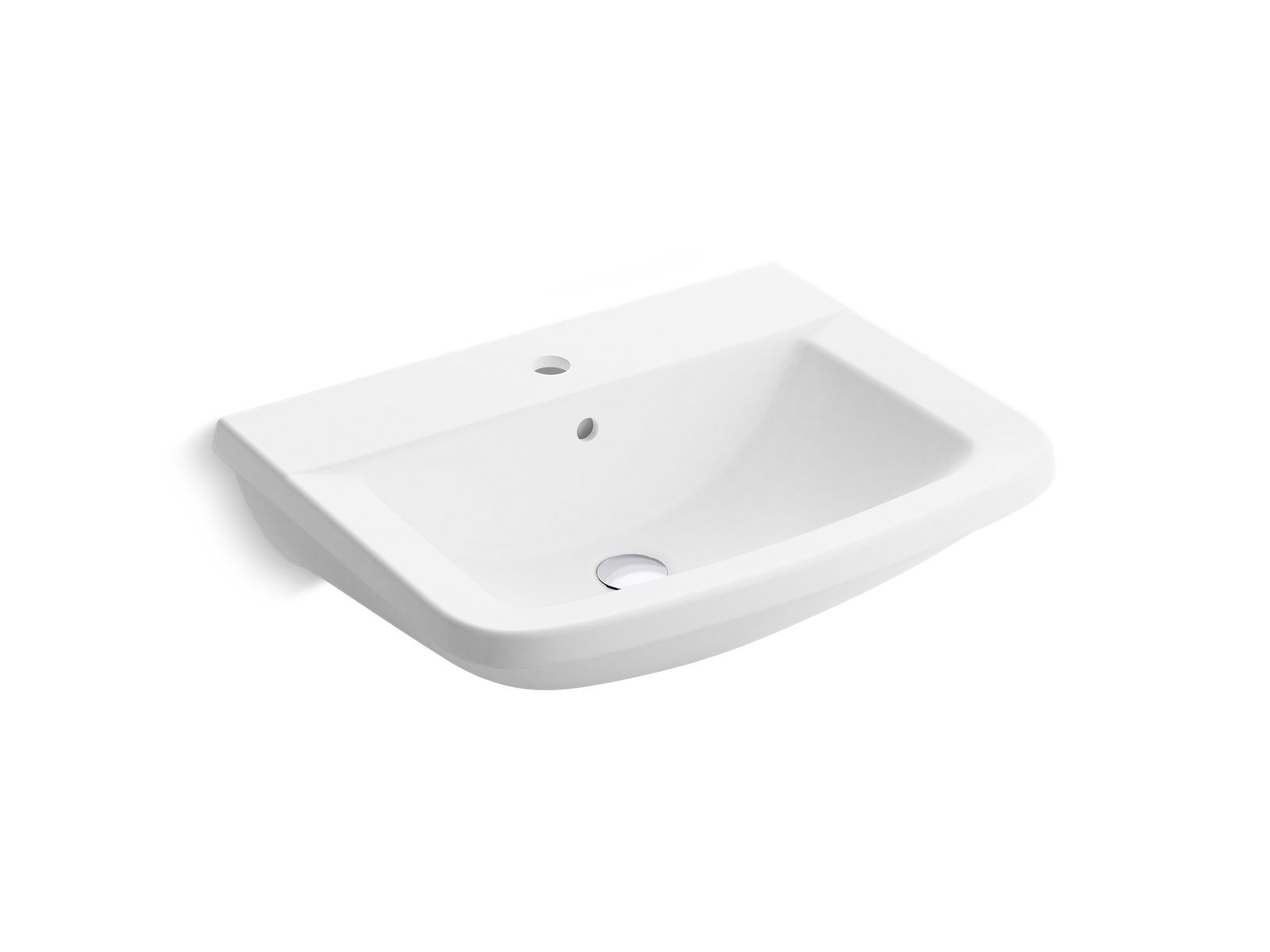 K-17156X-0 | Panache™ Pedestal lavatory with single faucet hole