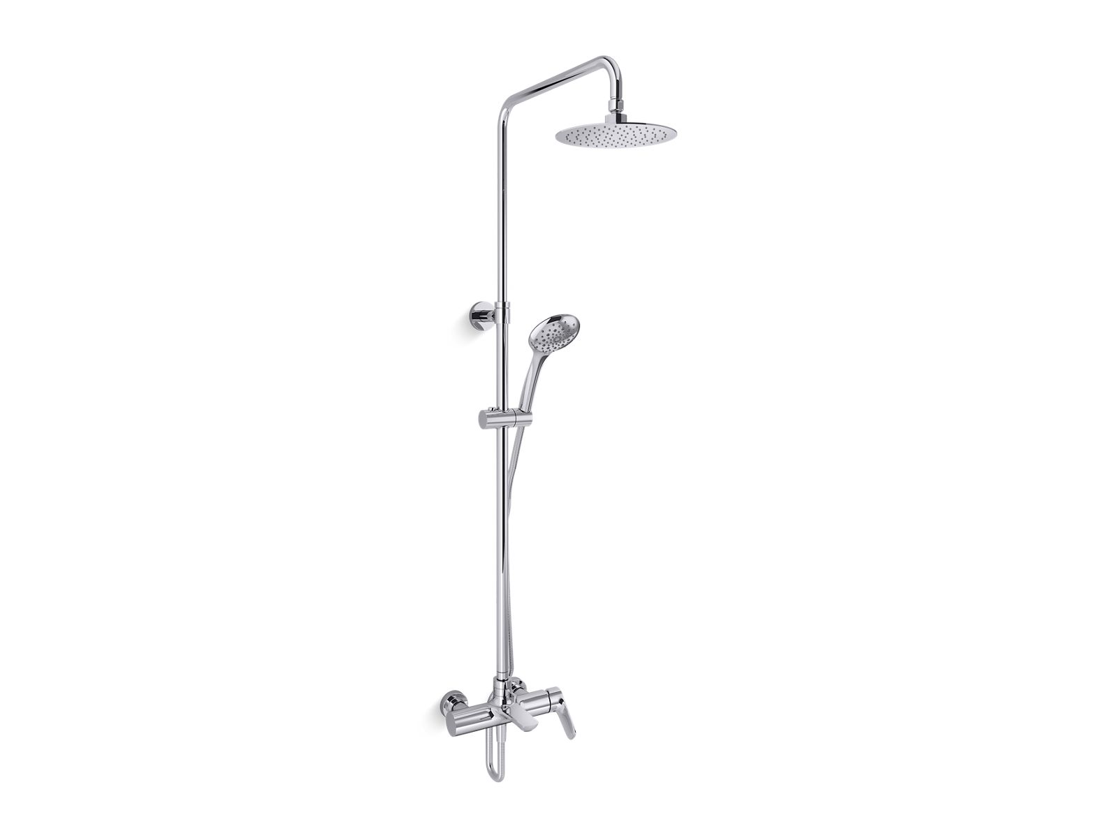 K-97825T-4-CP | Aleo Exposed 3-Way Shower Column | Studio KOHLER®